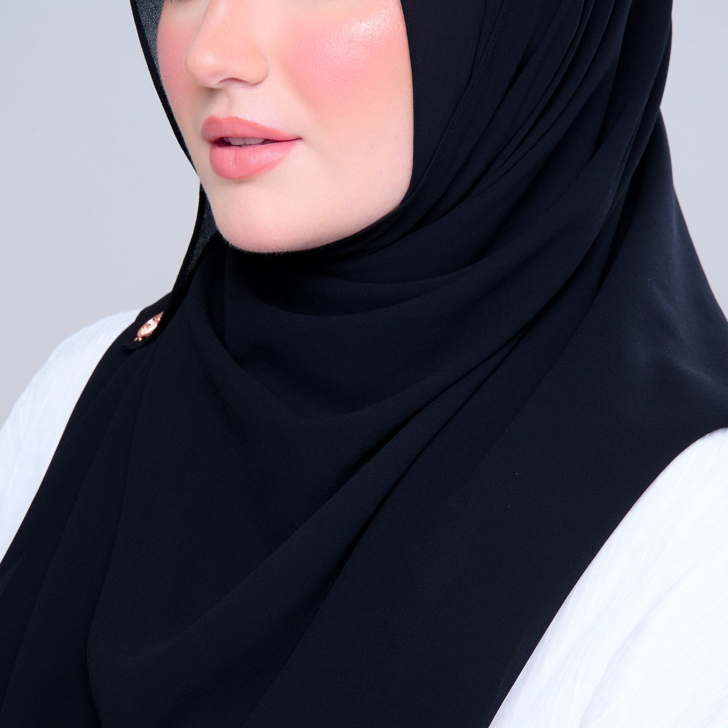 Basic Tag & Go | Heavy Chiffon in Black