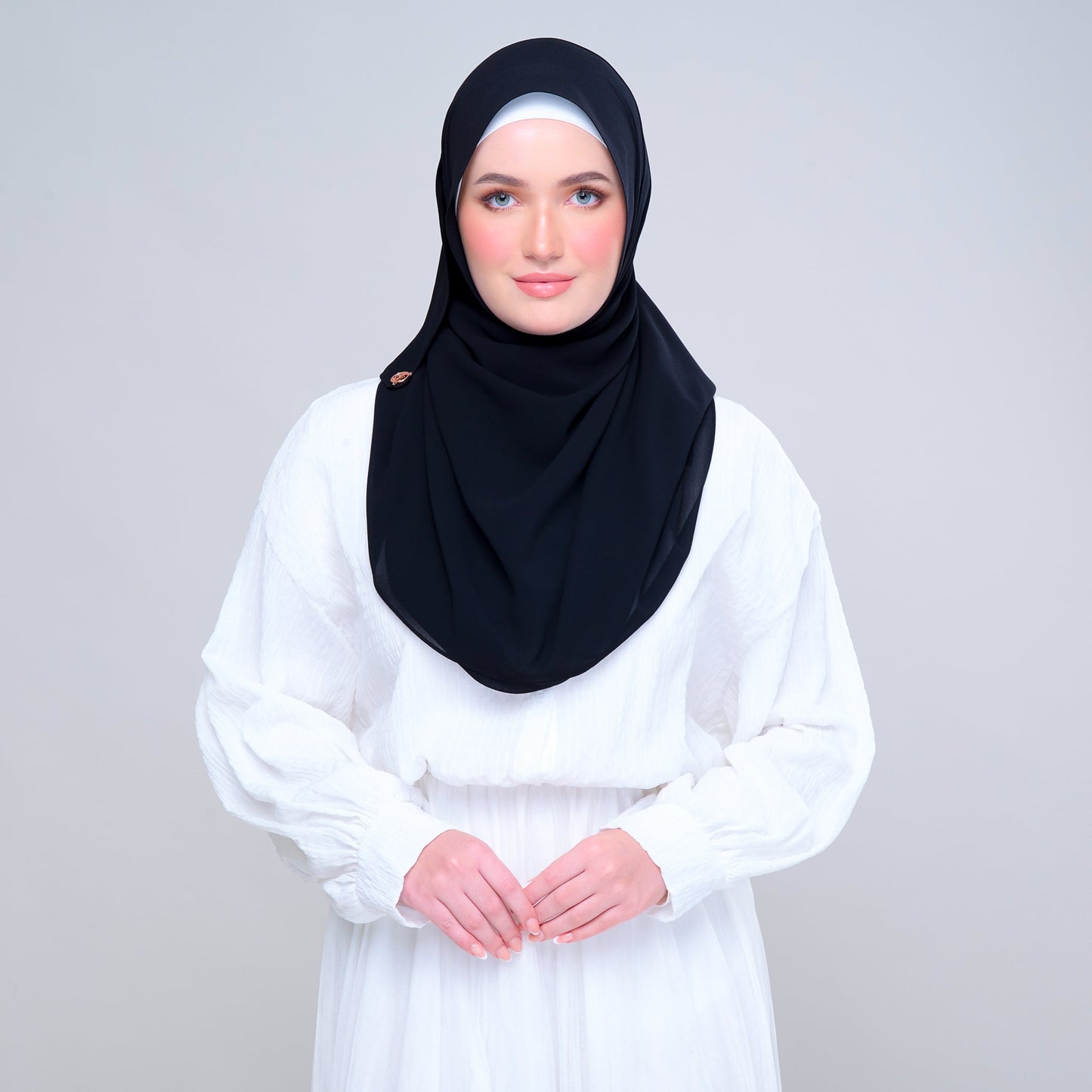 Basic Tag & Go | Heavy Chiffon in Black