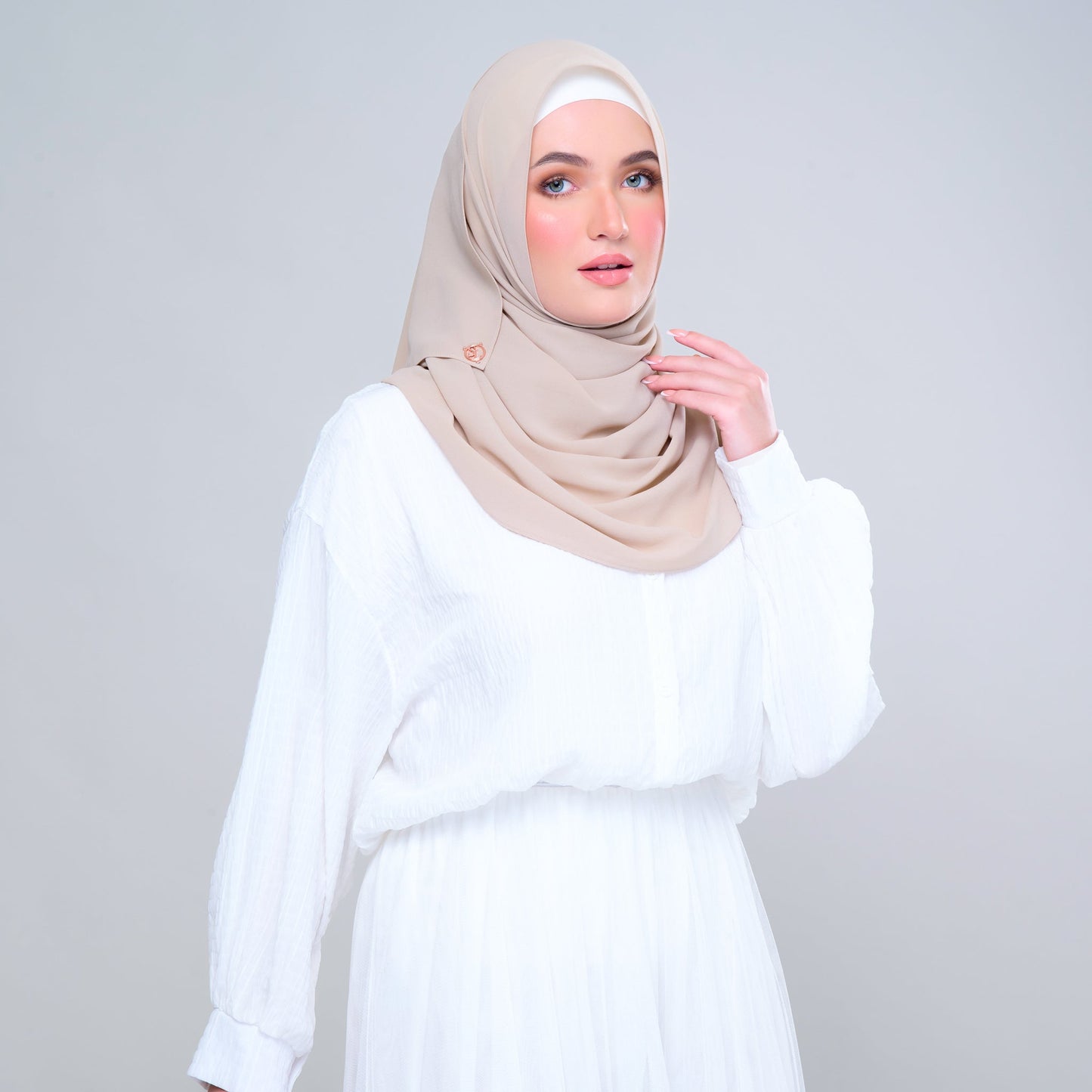 'New' Basic Tag & Go | Heavy Chiffon in Light Sand