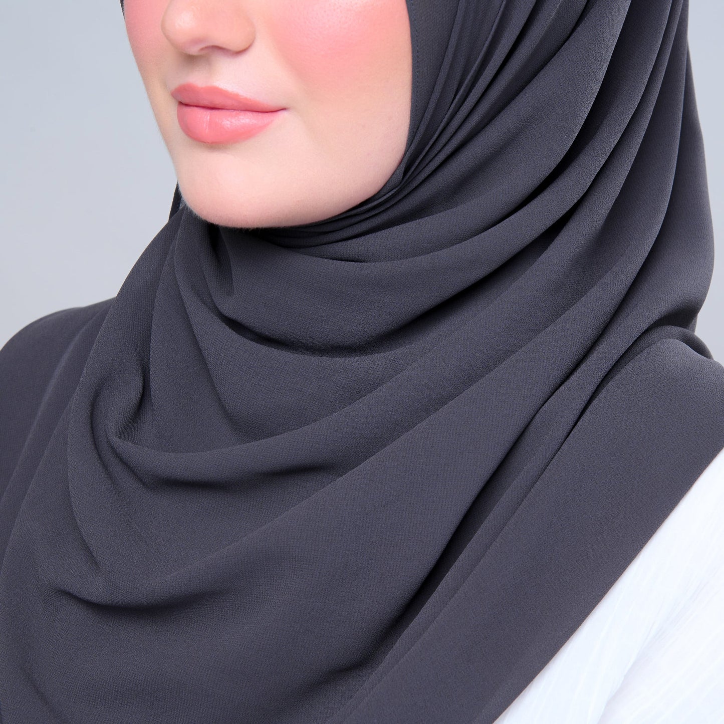 Basic Tag & Go | Heavy Chiffon in Dark Grey