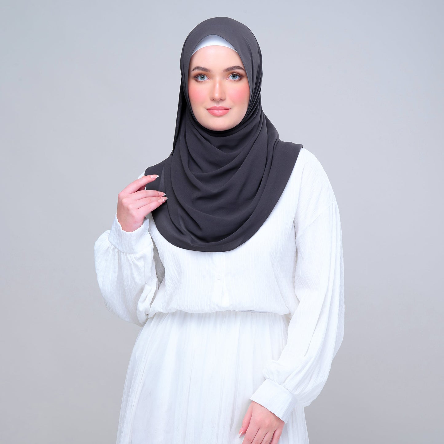 Basic Tag & Go | Heavy Chiffon in Dark Grey