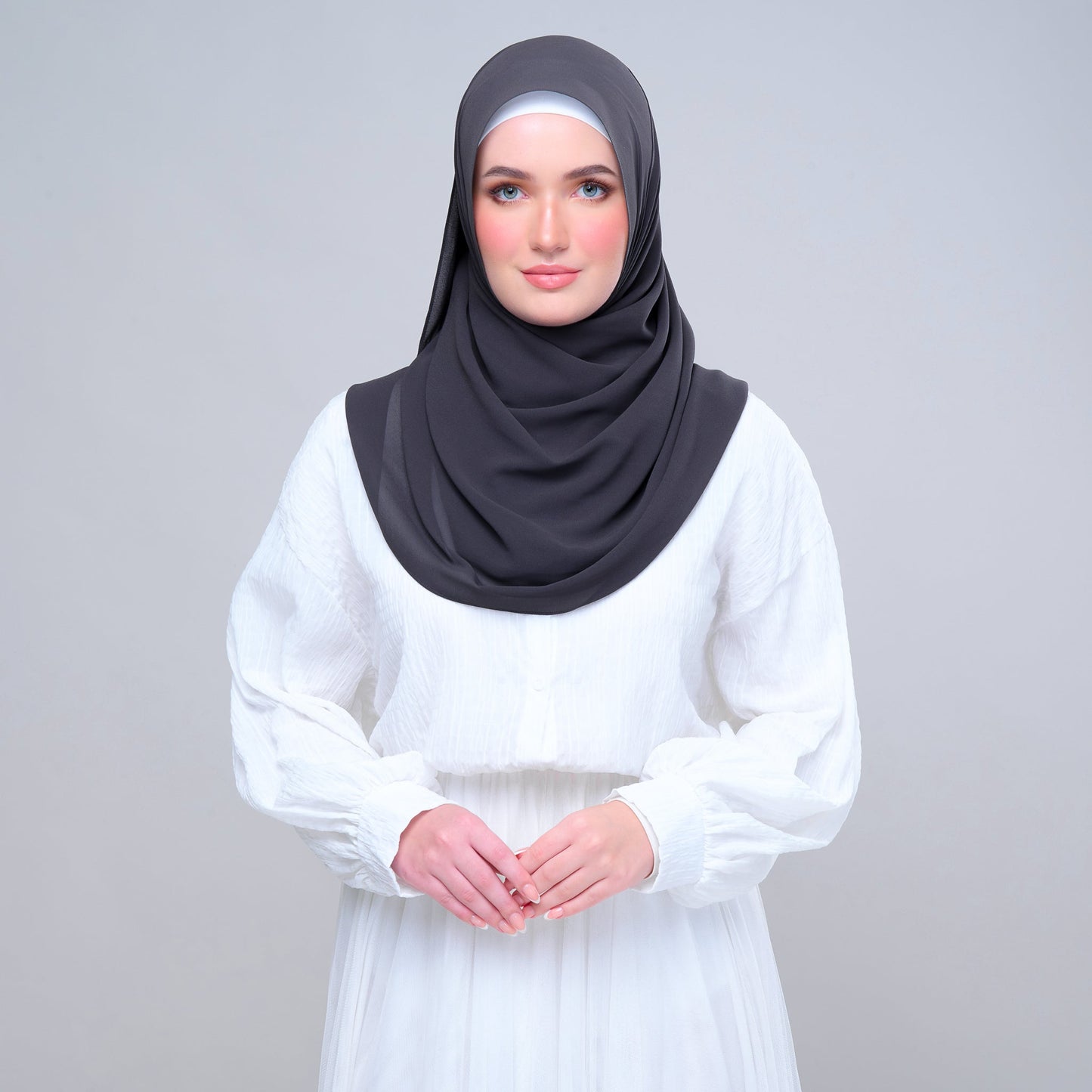 Basic Tag & Go | Heavy Chiffon in Dark Grey