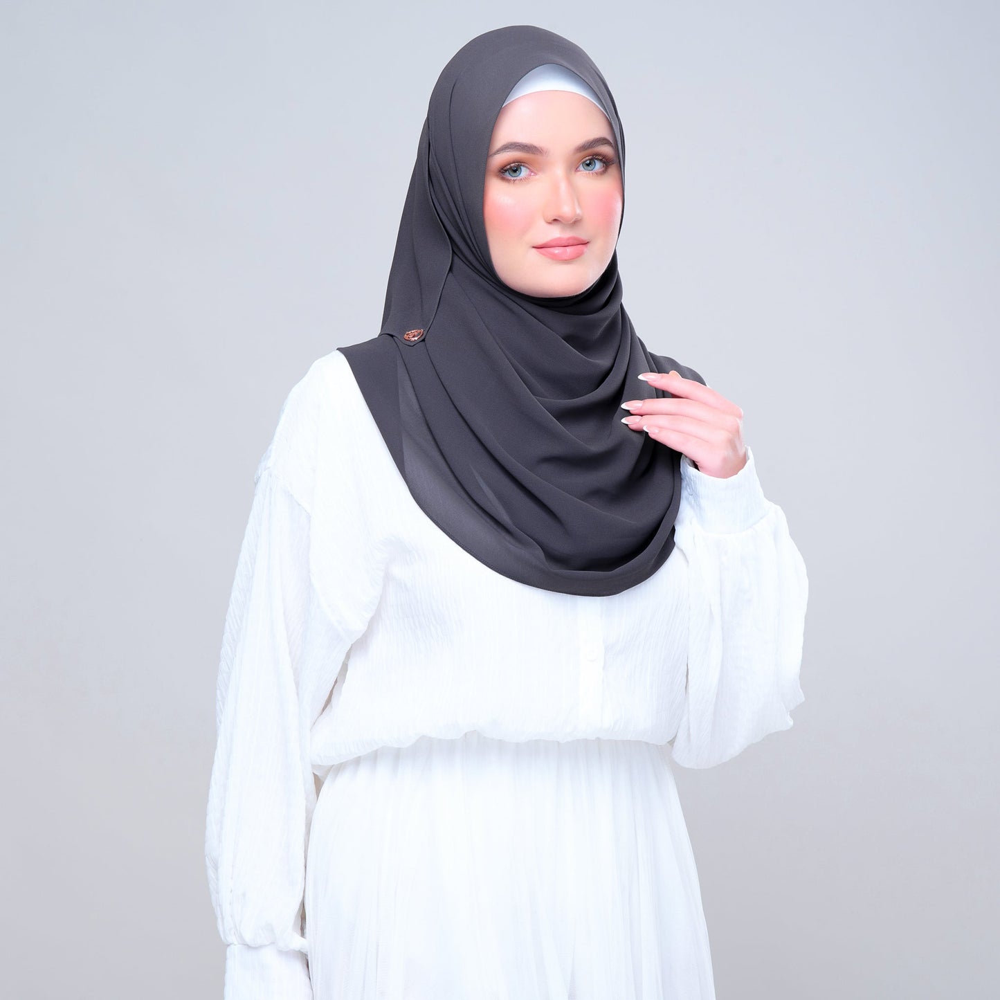 Basic Tag & Go | Heavy Chiffon in Dark Grey