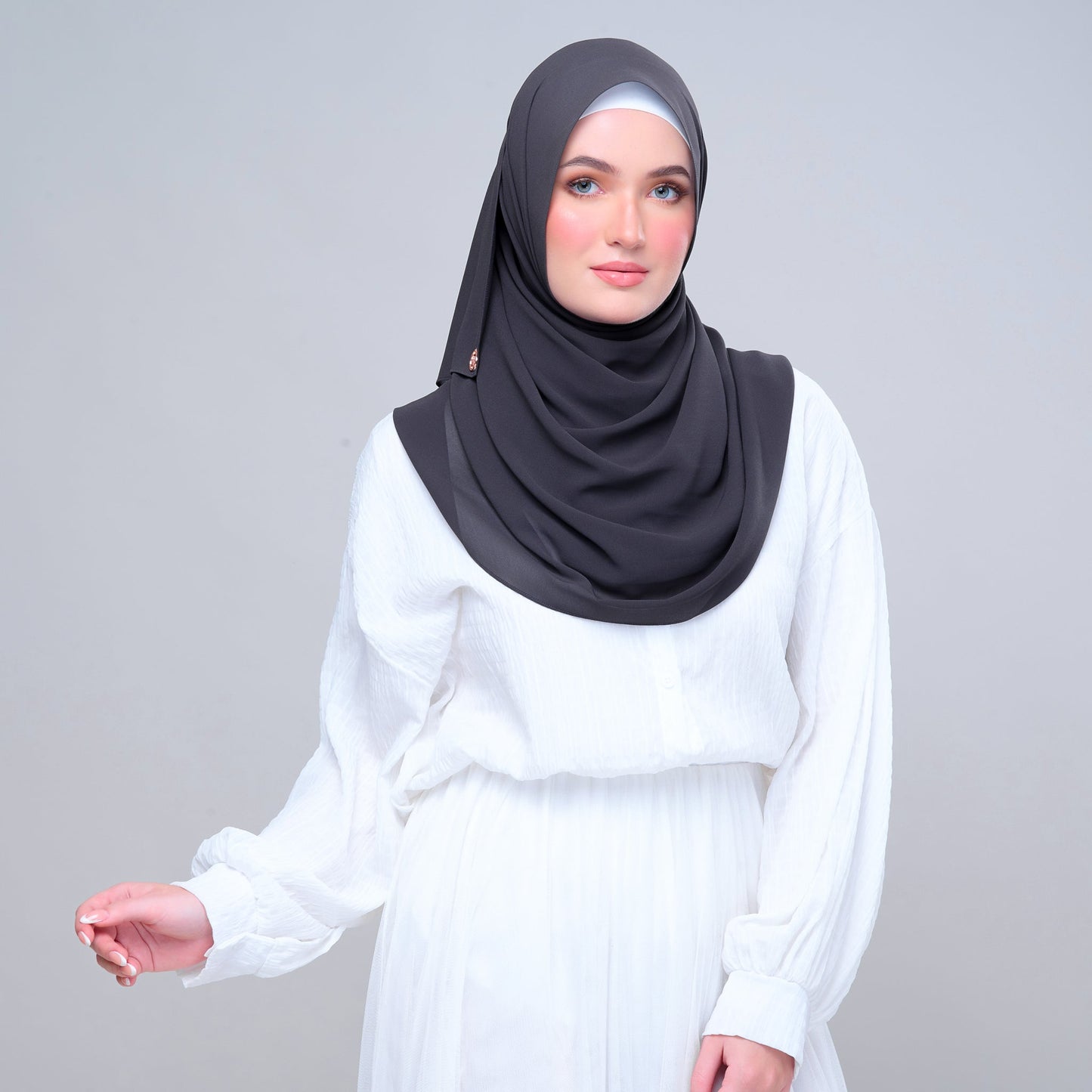 Basic Tag & Go | Heavy Chiffon in Dark Grey