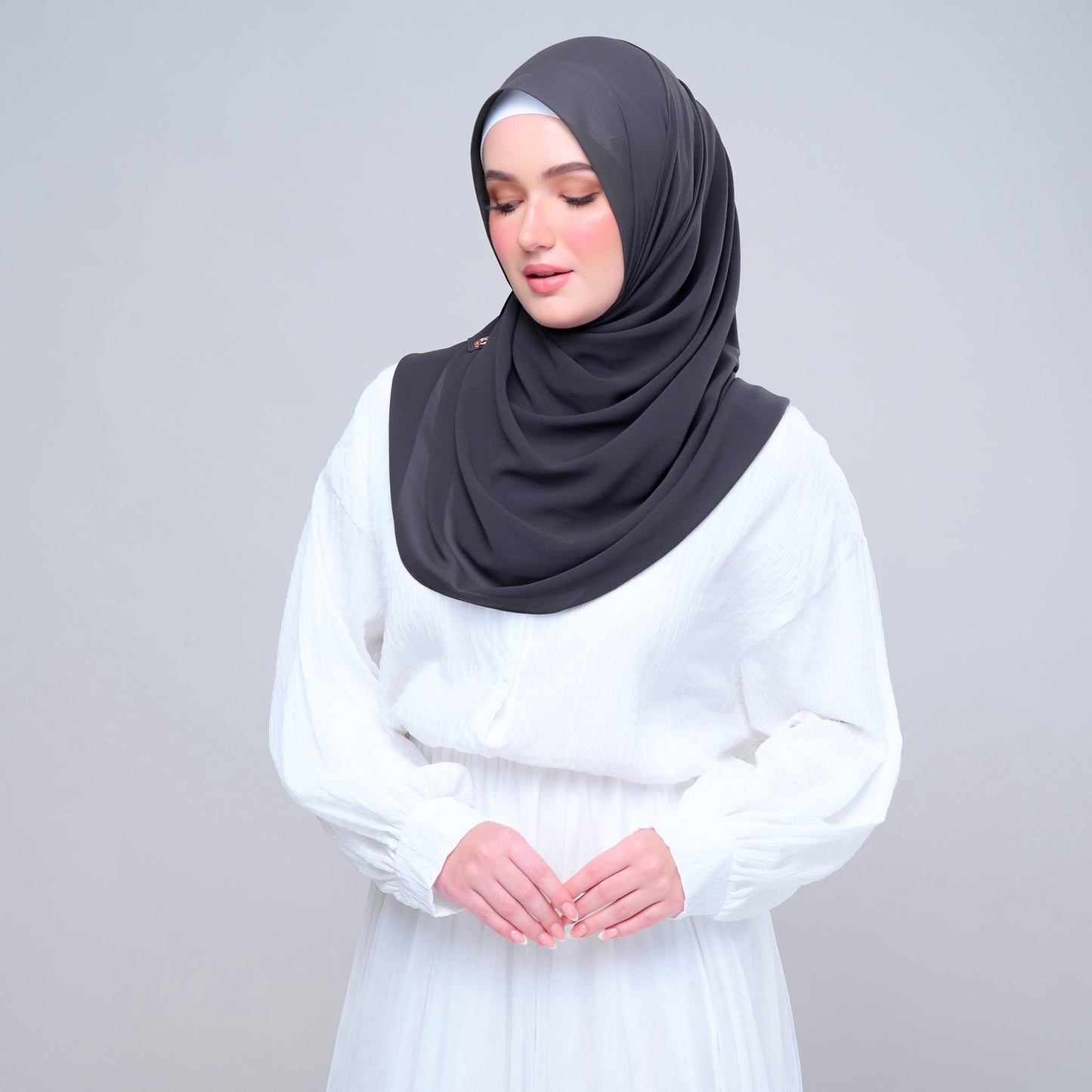 Basic Tag & Go | Heavy Chiffon in Dark Grey