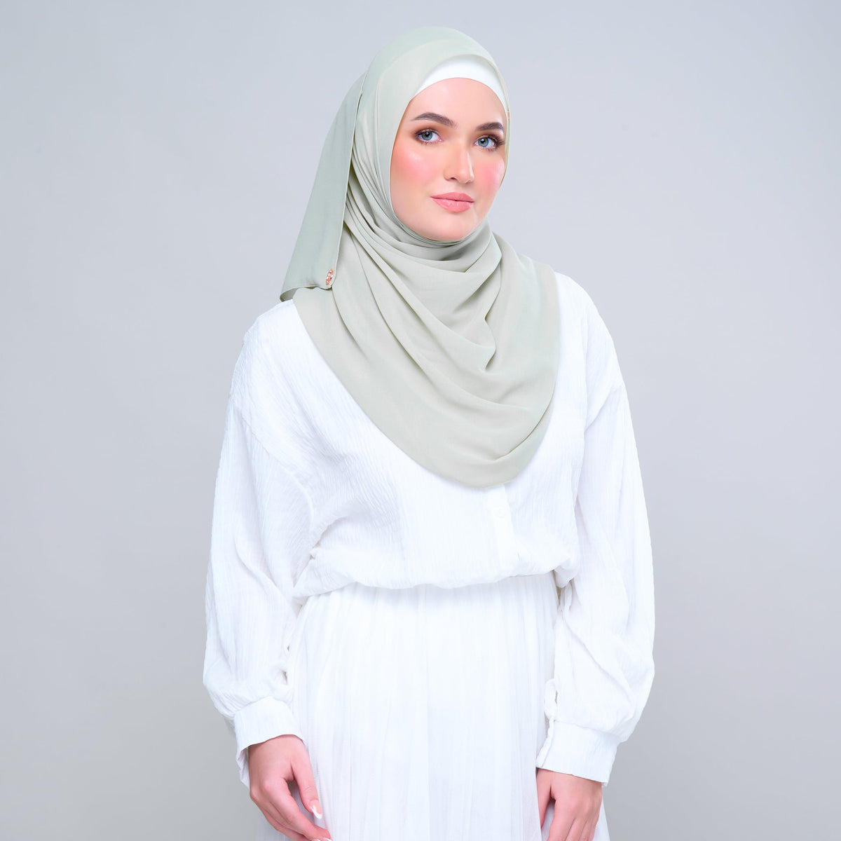 SLBasic 1.8M Shawl in Nude Lime