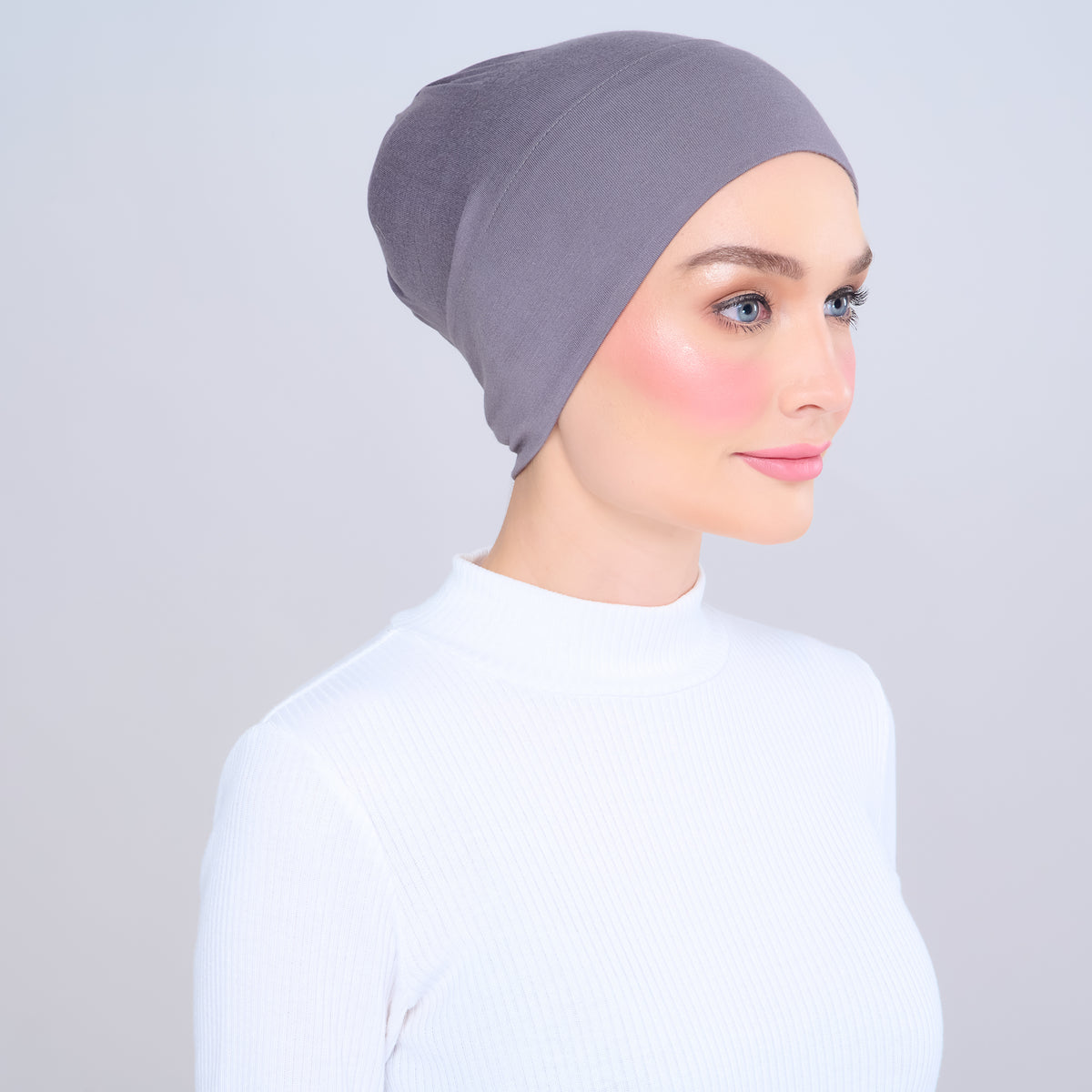 Viscose Snowcap in Charcoal