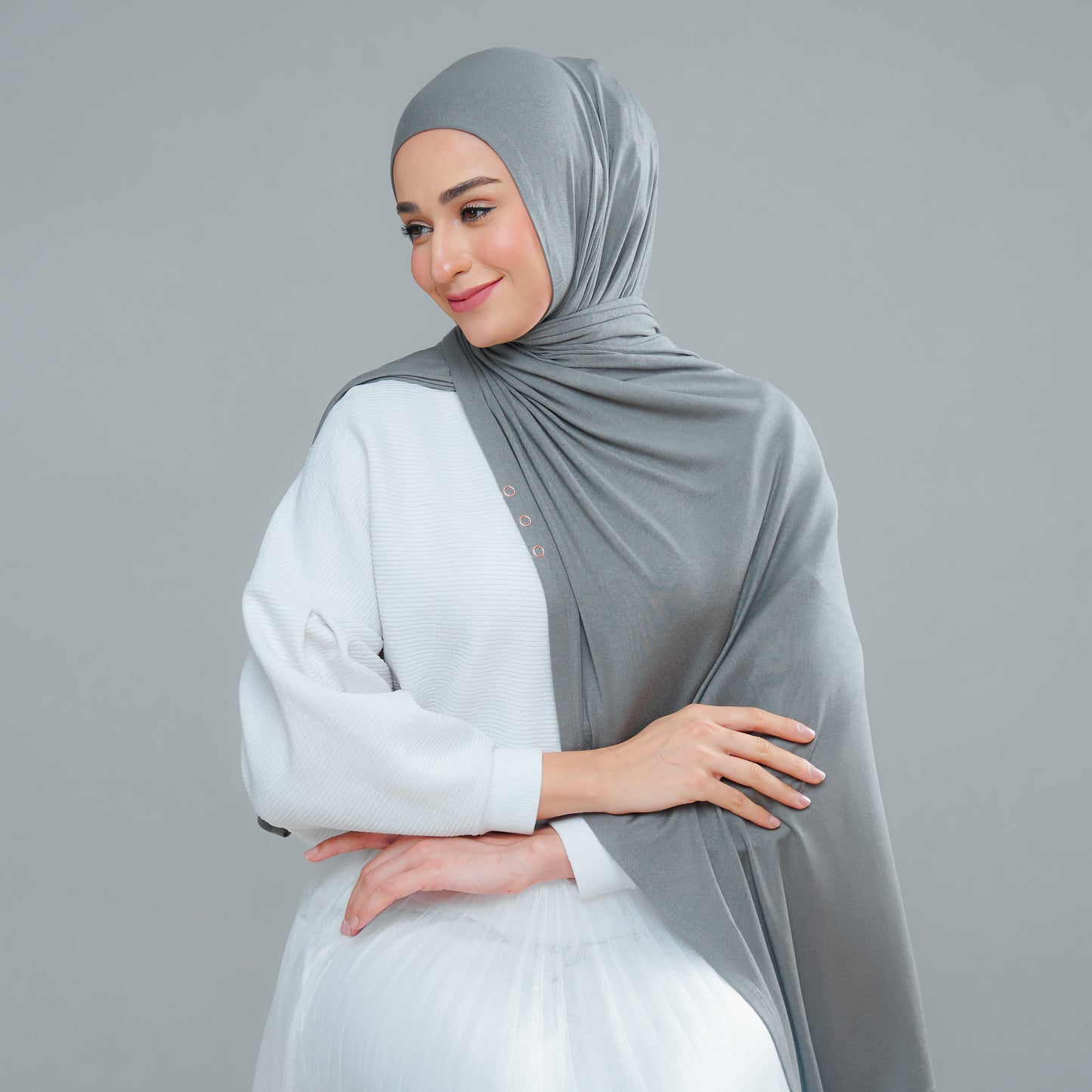 Lazy Shawl in Army Green