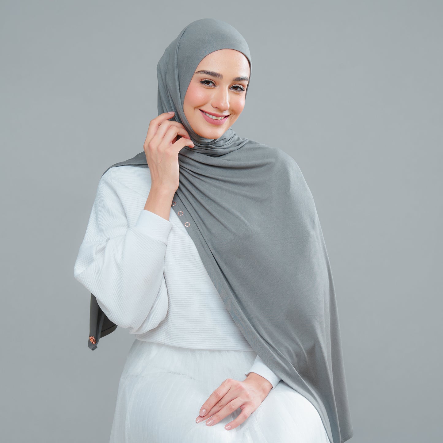 Lazy Shawl in Army Green