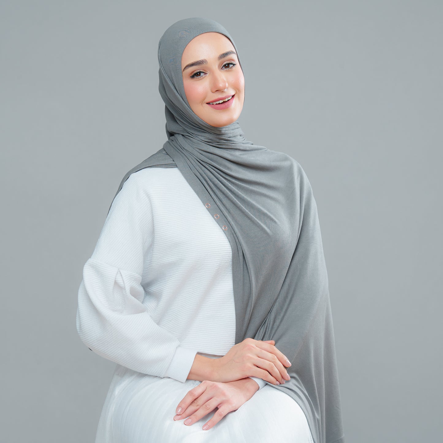 Lazy Shawl in Army Green