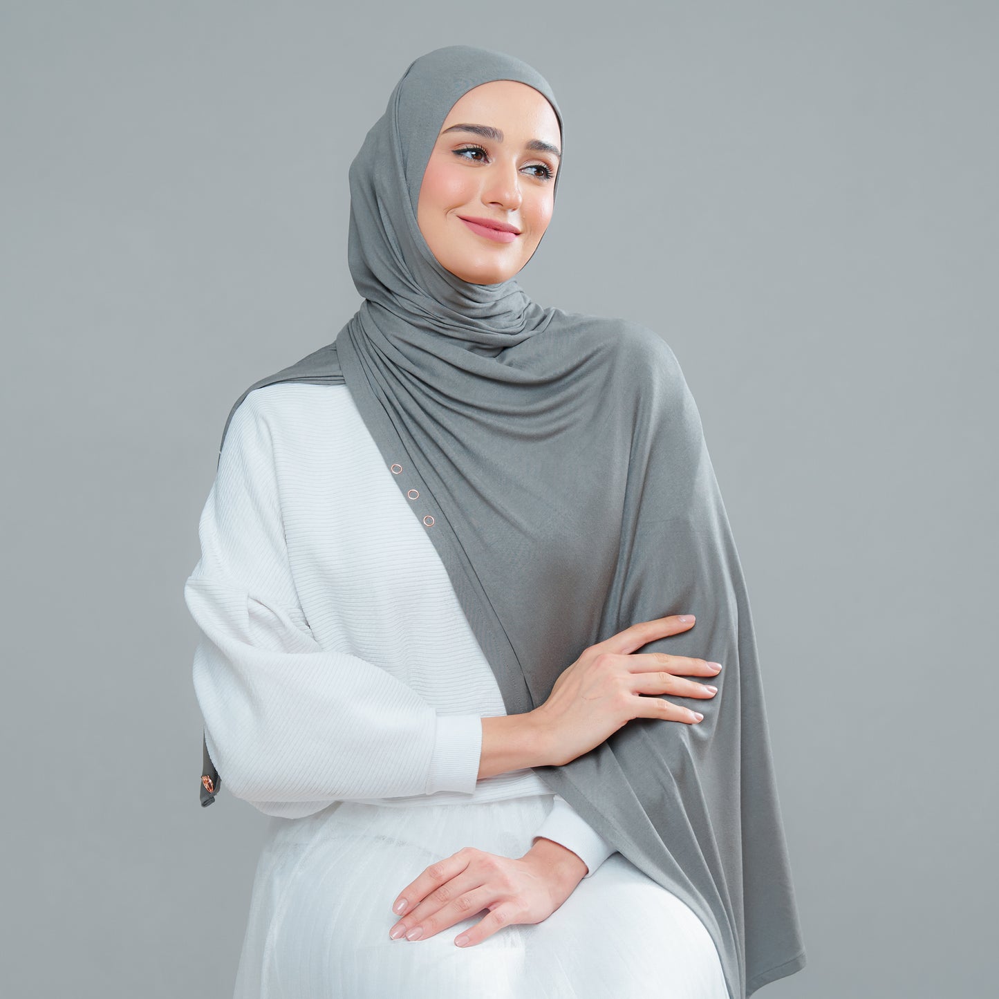 Lazy Shawl in Army Green