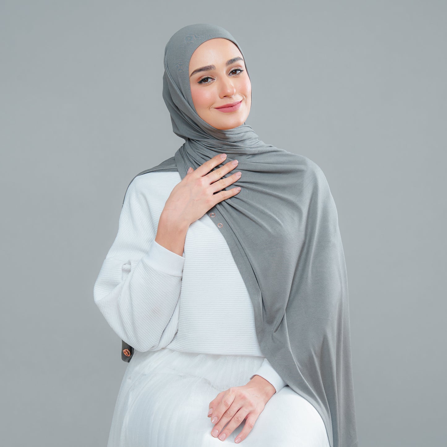 Lazy Shawl in Army Green