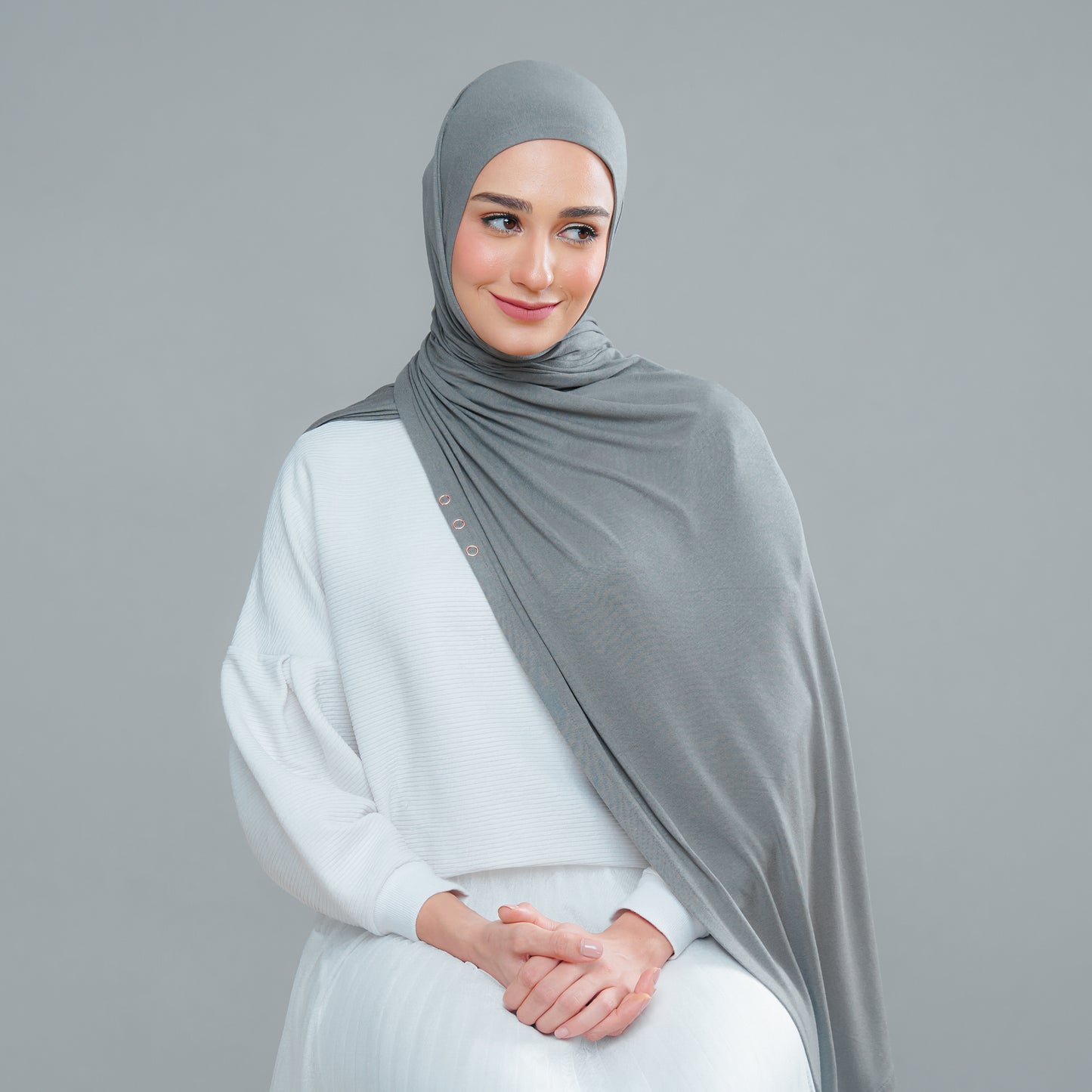 Lazy Shawl in Army Green