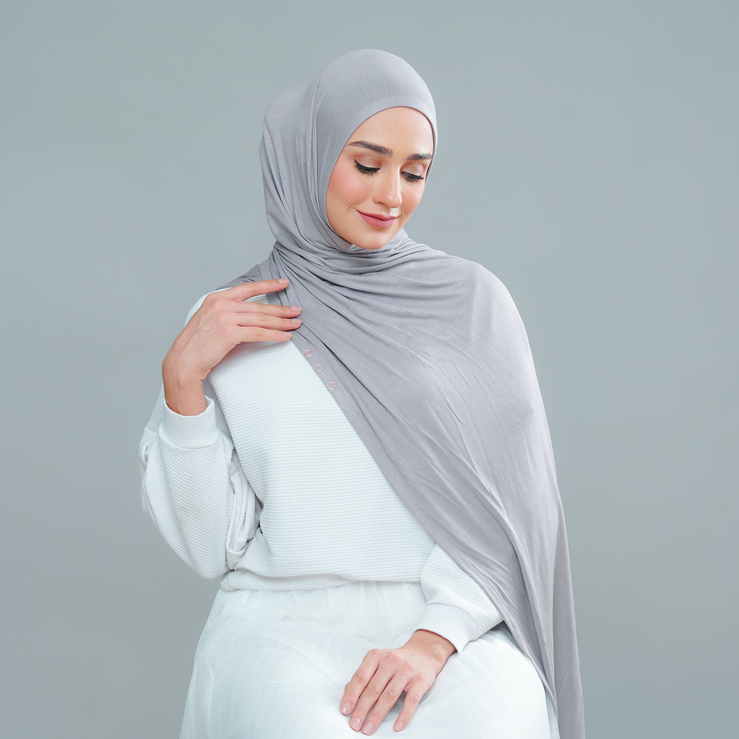 Lazy Shawl in Smokey Grey
