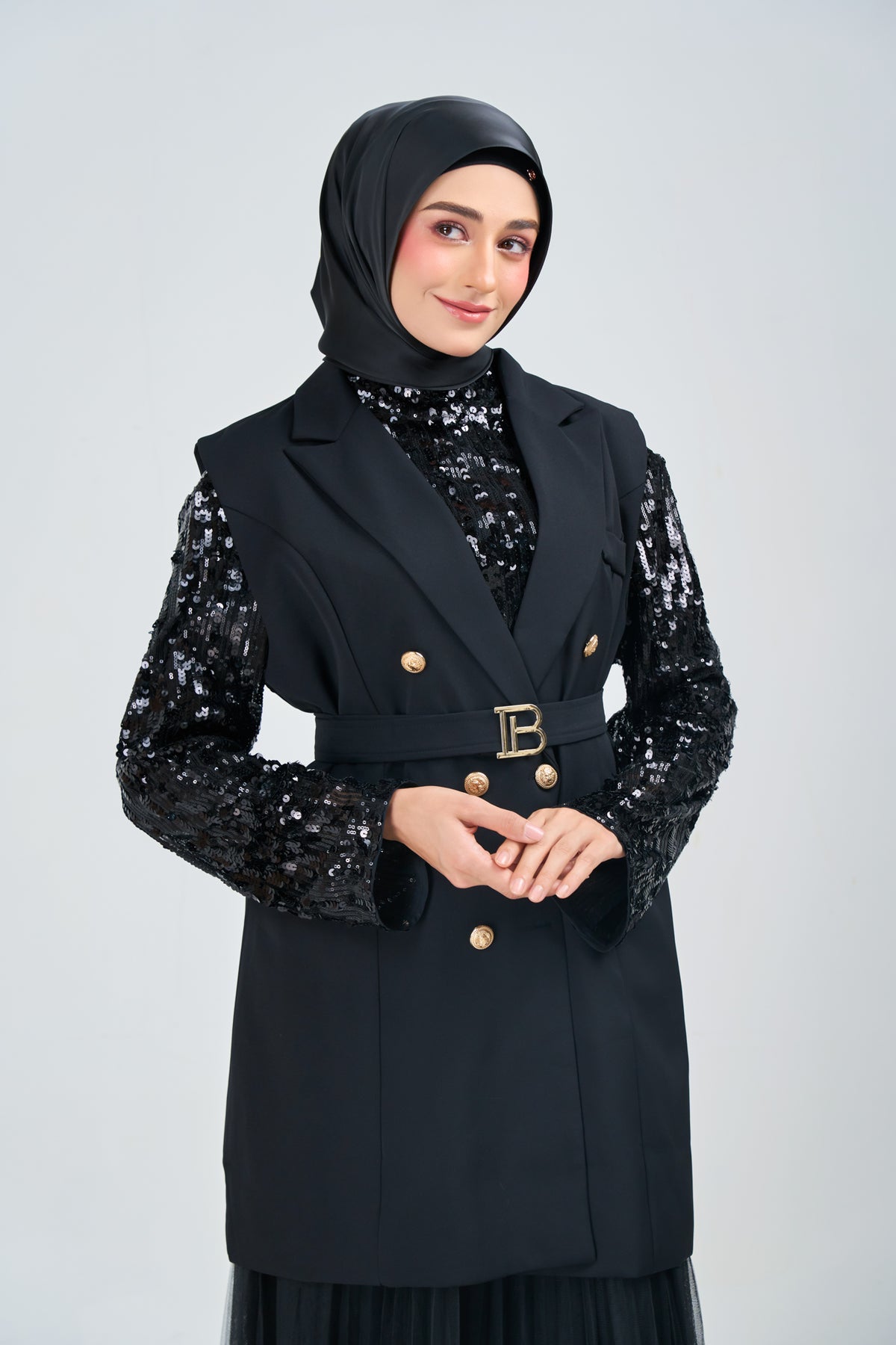 HoodX⁺Plus Luxe in Raven Black