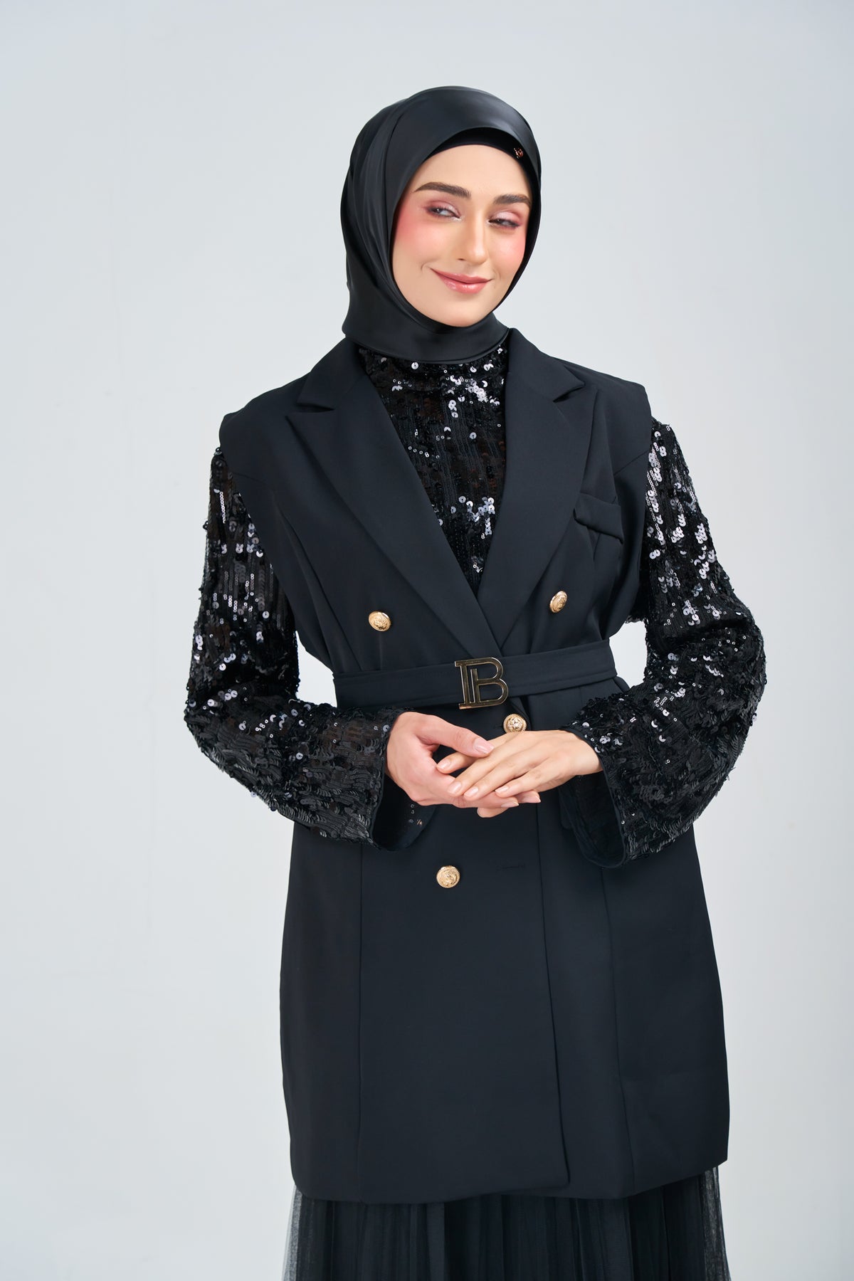 HoodX⁺Plus Luxe in Raven Black