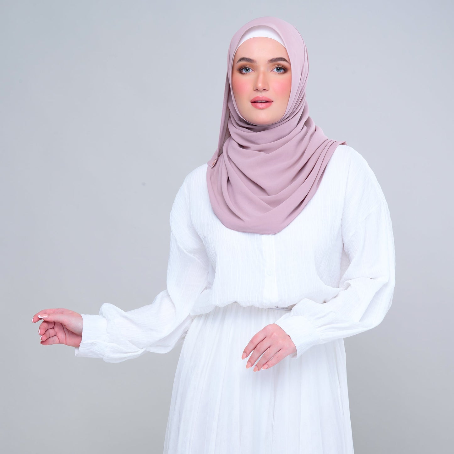 SLBasic 1.8M Shawl in Rose Pink
