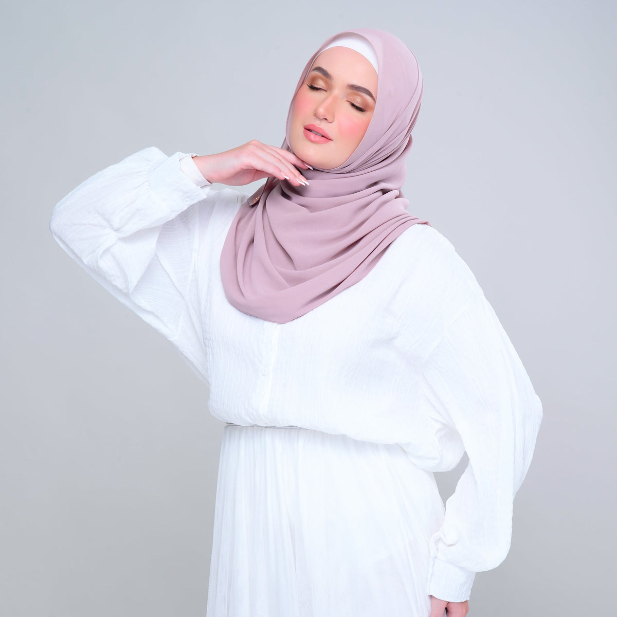 SLBasic 1.8M Shawl in Rose Pink