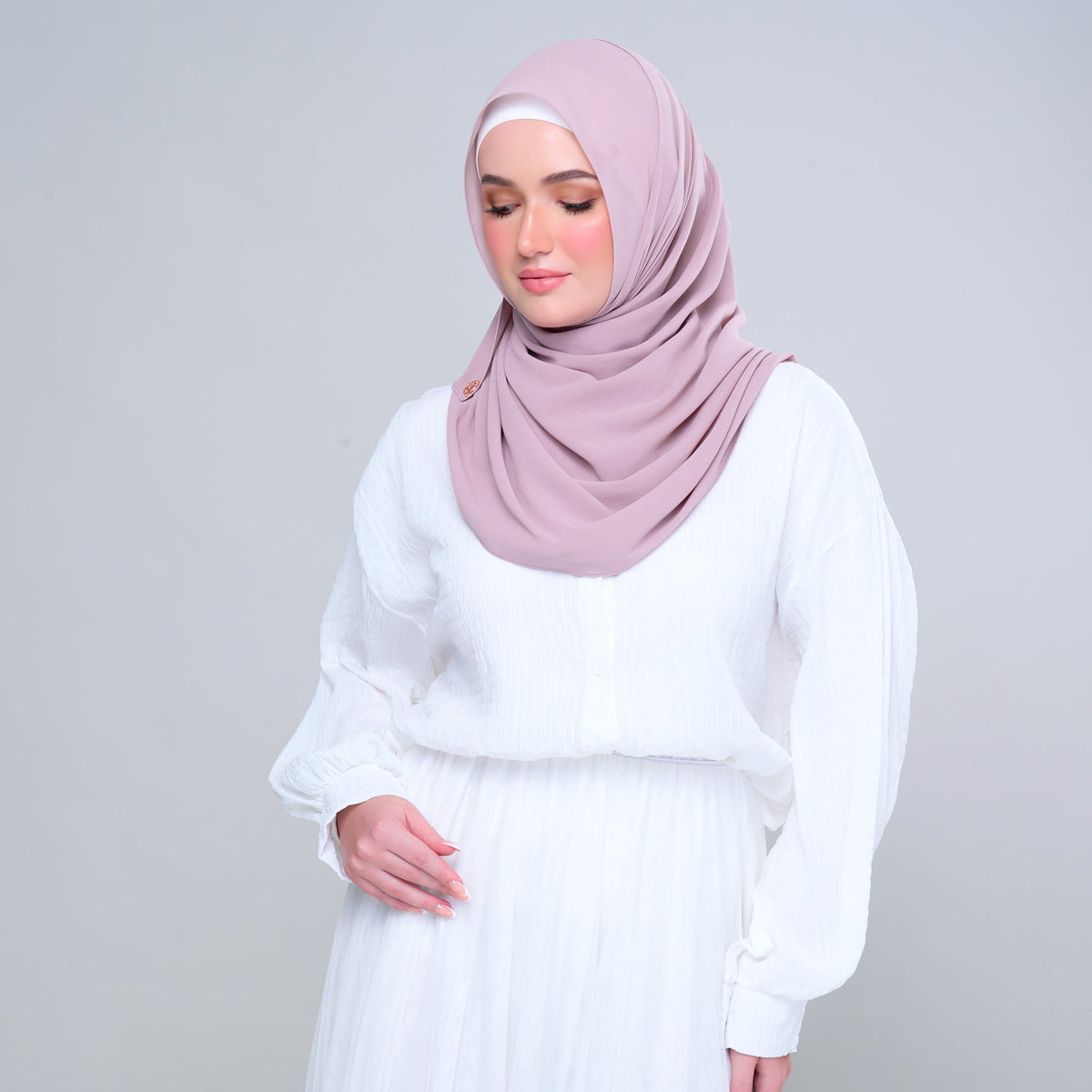 SLBasic 1.8M Shawl in Rose Pink