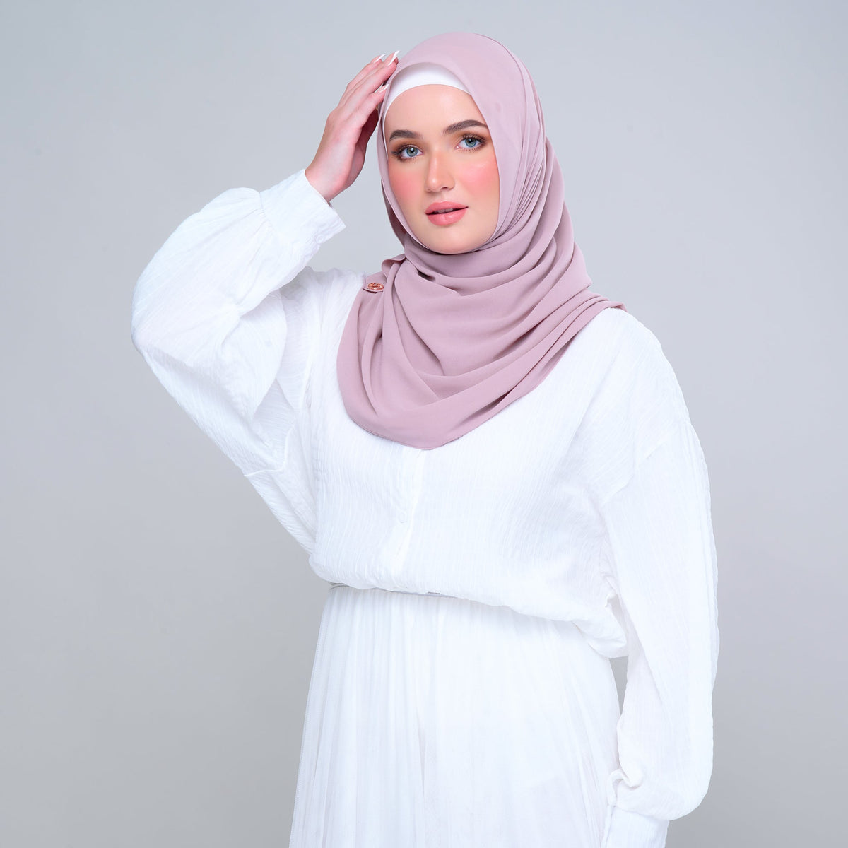 SLBasic 1.8M Shawl in Rose Pink