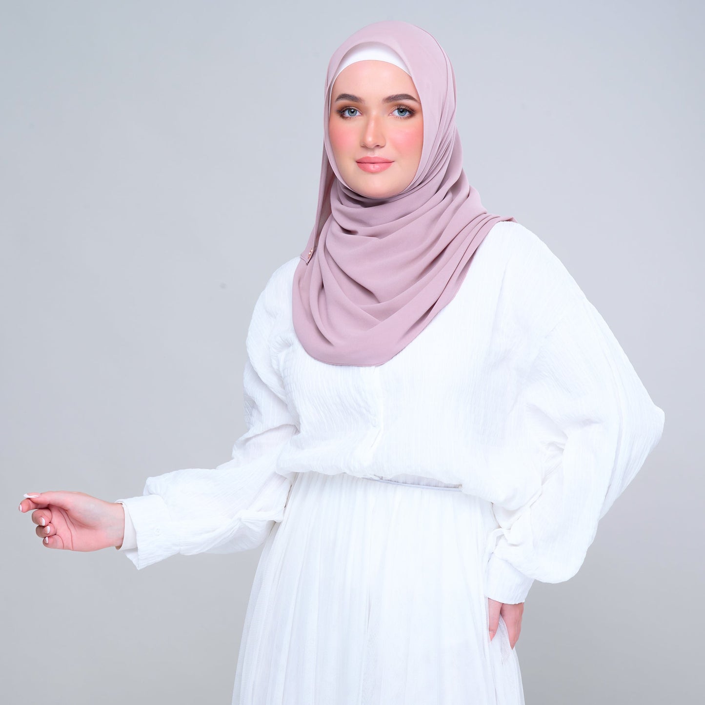 'New' Basic Tag & Go | Heavy Chiffon in Rose Pink