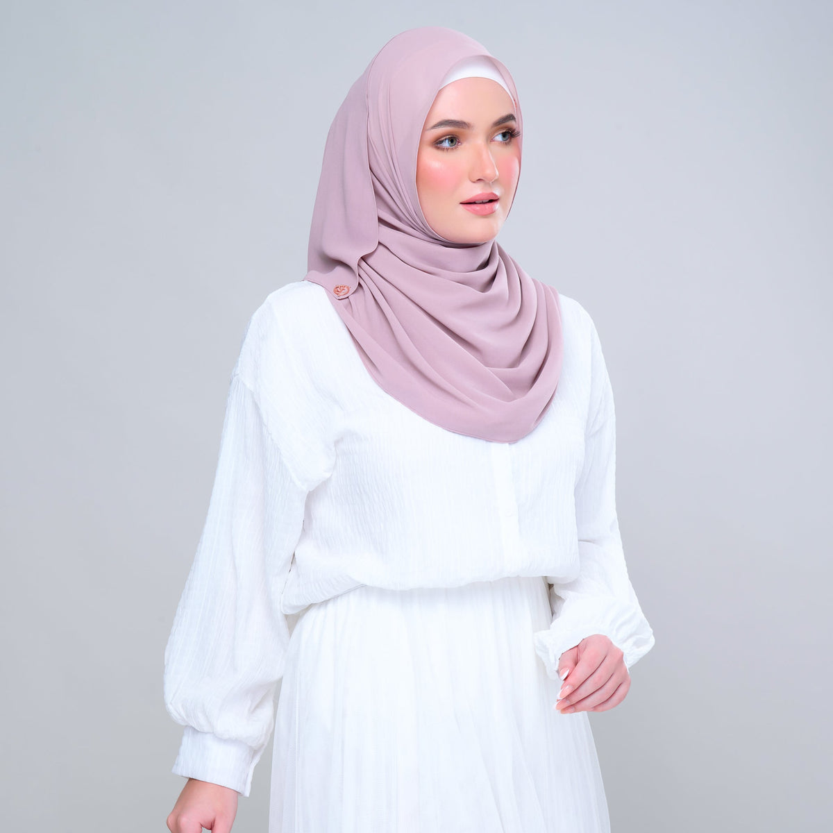 SLBasic 1.8M Shawl in Rose Pink