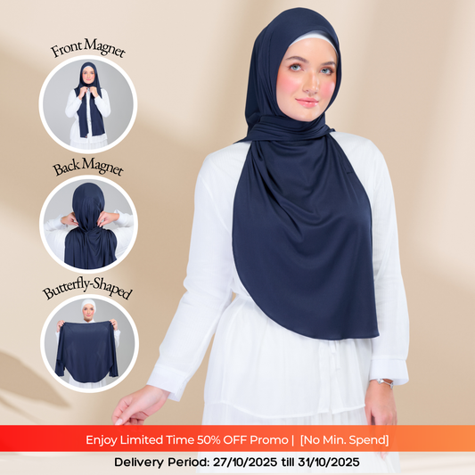 Instant Tag n' Go Butterfly | Ribbed Jersey in Deep Blue