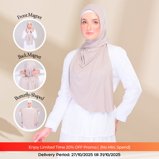 Instant Tag n' Go Butterfly | Ribbed Jersey in Natural Sand