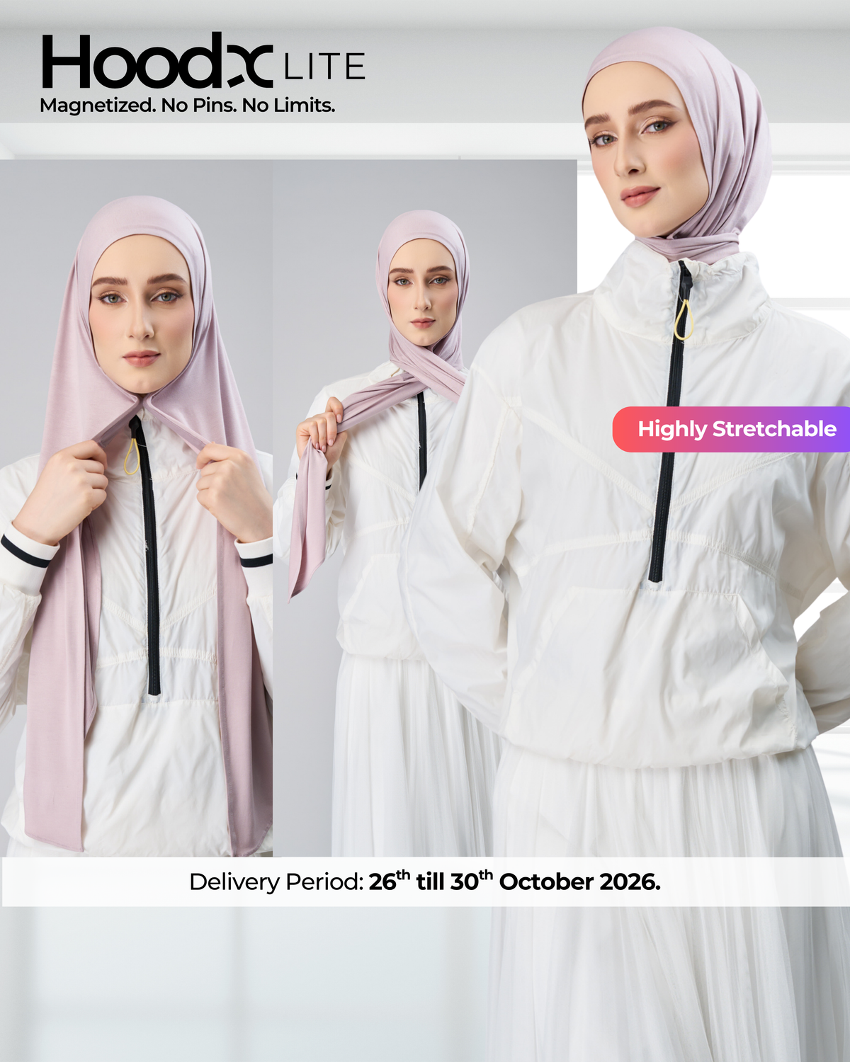 HoodX Lite in Pale Pink