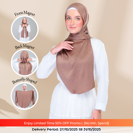 Instant Tag n' Go Butterfly | Textured Silk in Mocha