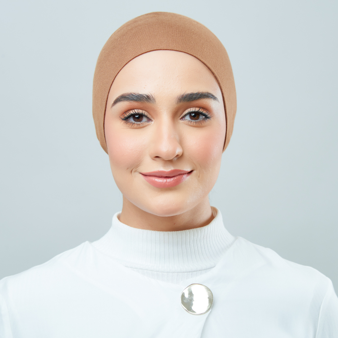 Tie-Back Viscose Snowcap in Bronze