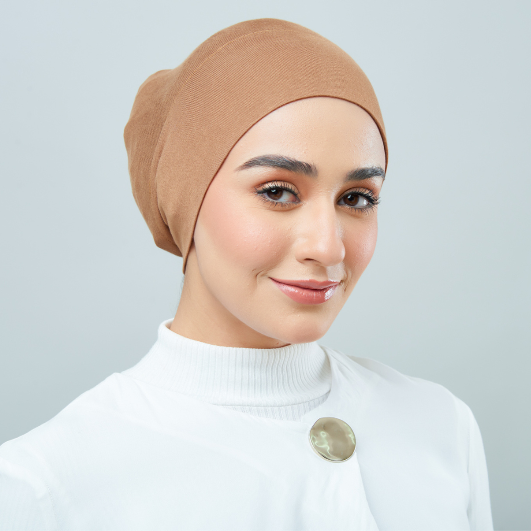 Tie-Back Viscose Snowcap in Bronze