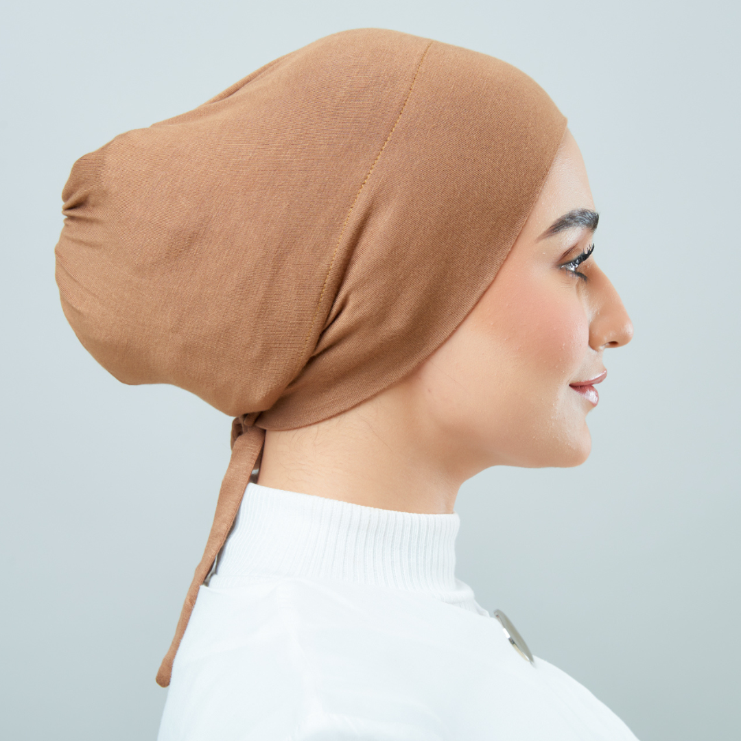 Tie-Back Viscose Snowcap in Bronze