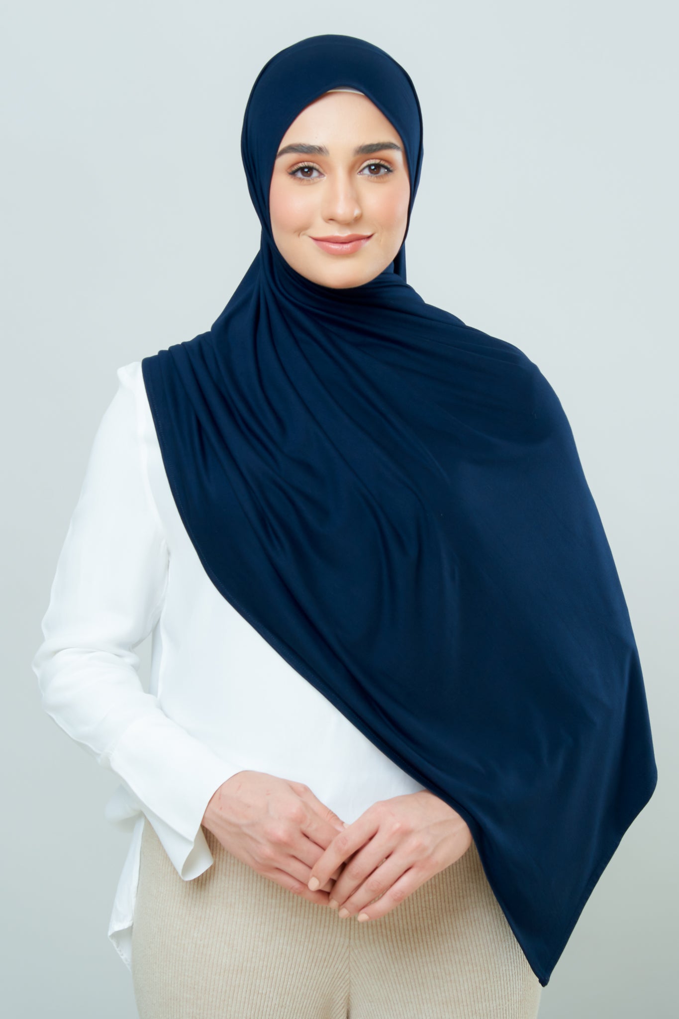 Cozy Shawl in Midnight Blue
