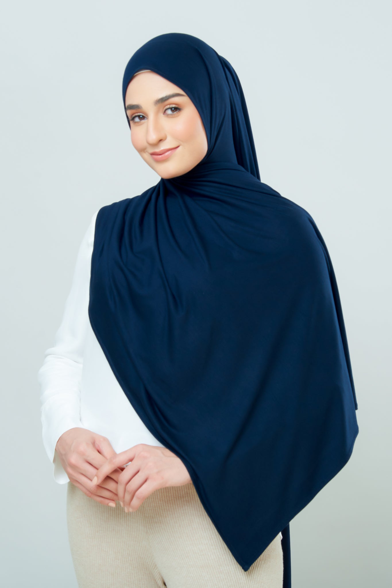 Cozy Shawl in Midnight Blue