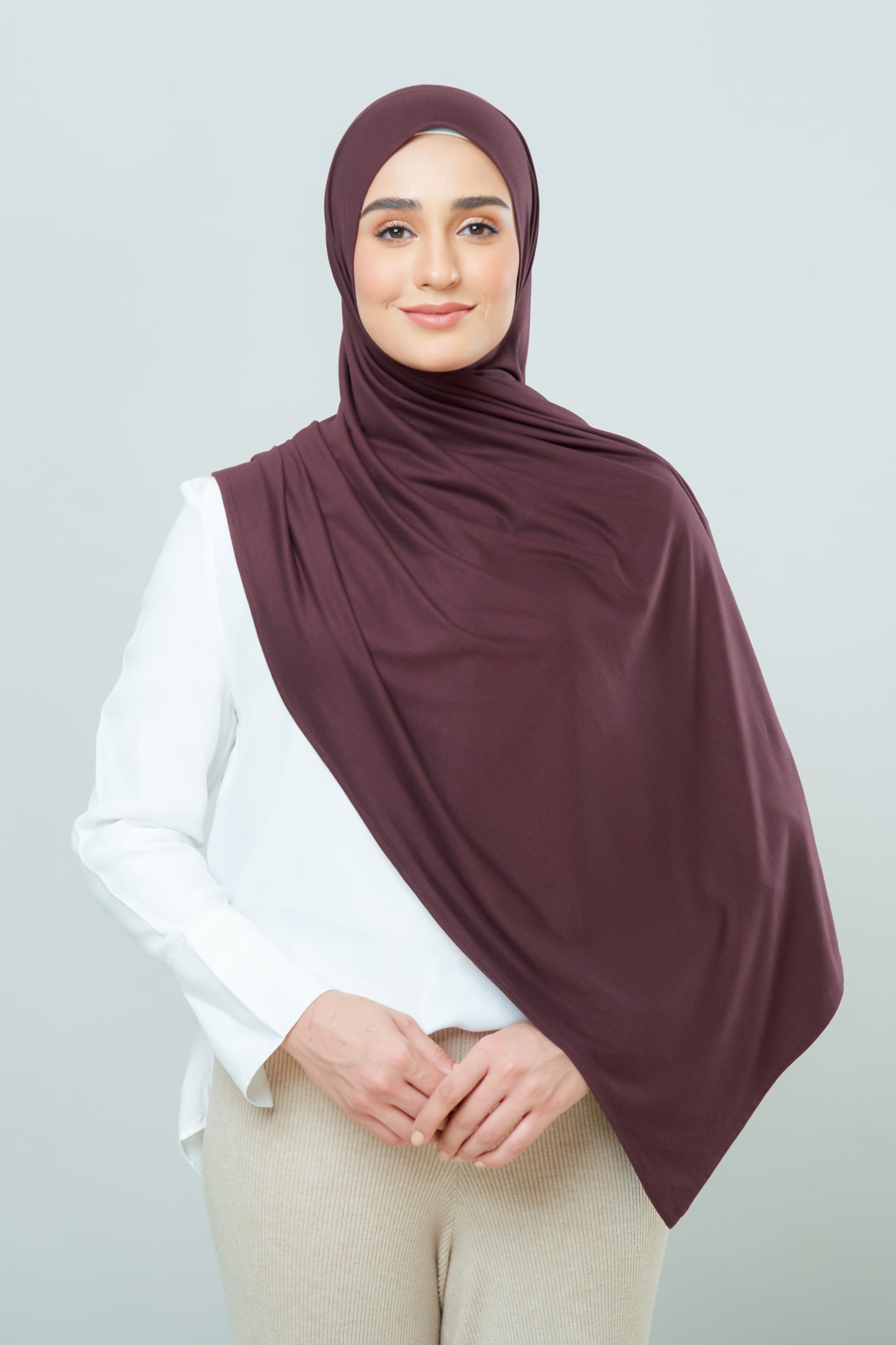 Cozy Shawl in Chocolate