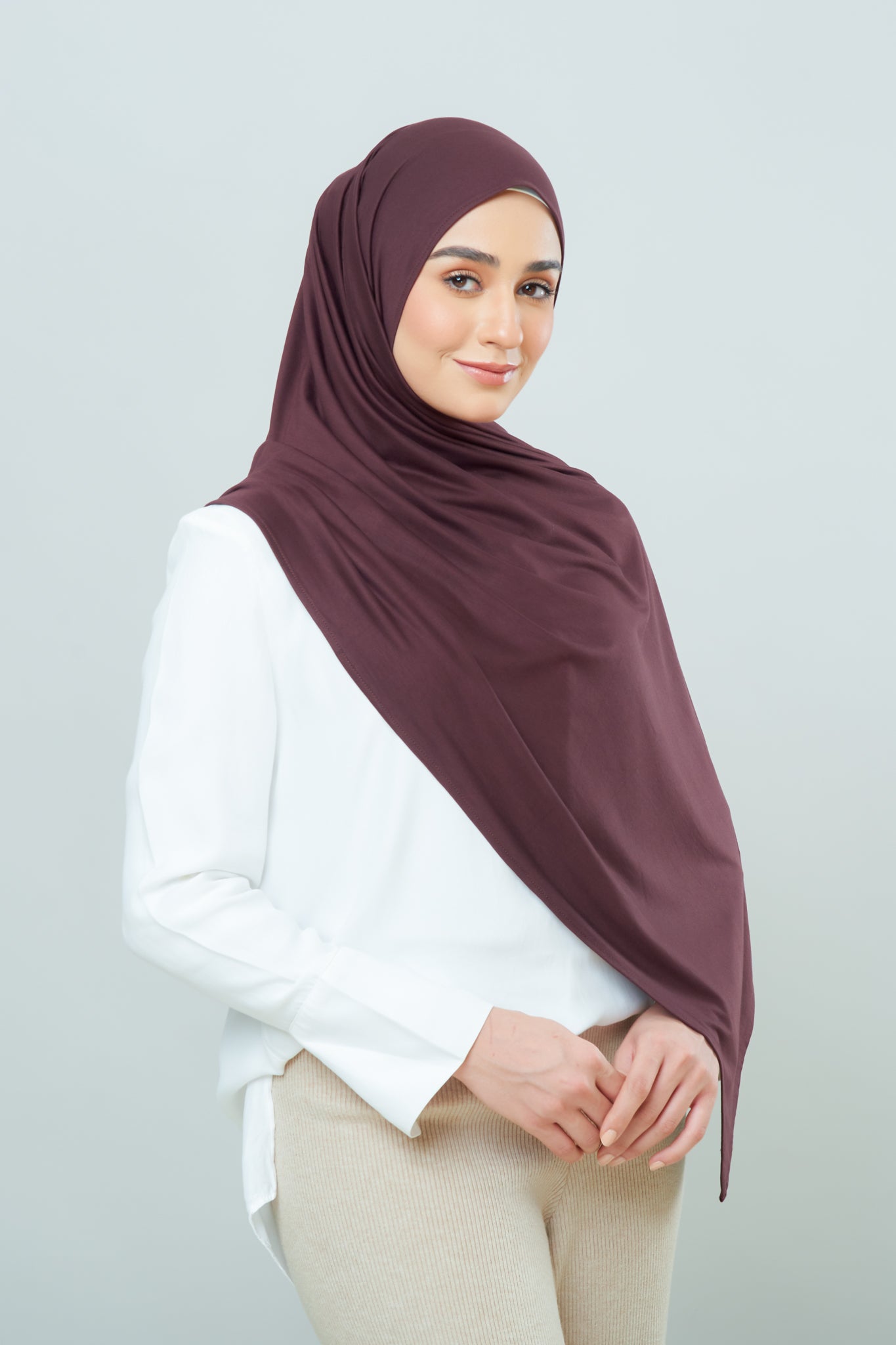 Cozy Shawl in Chocolate