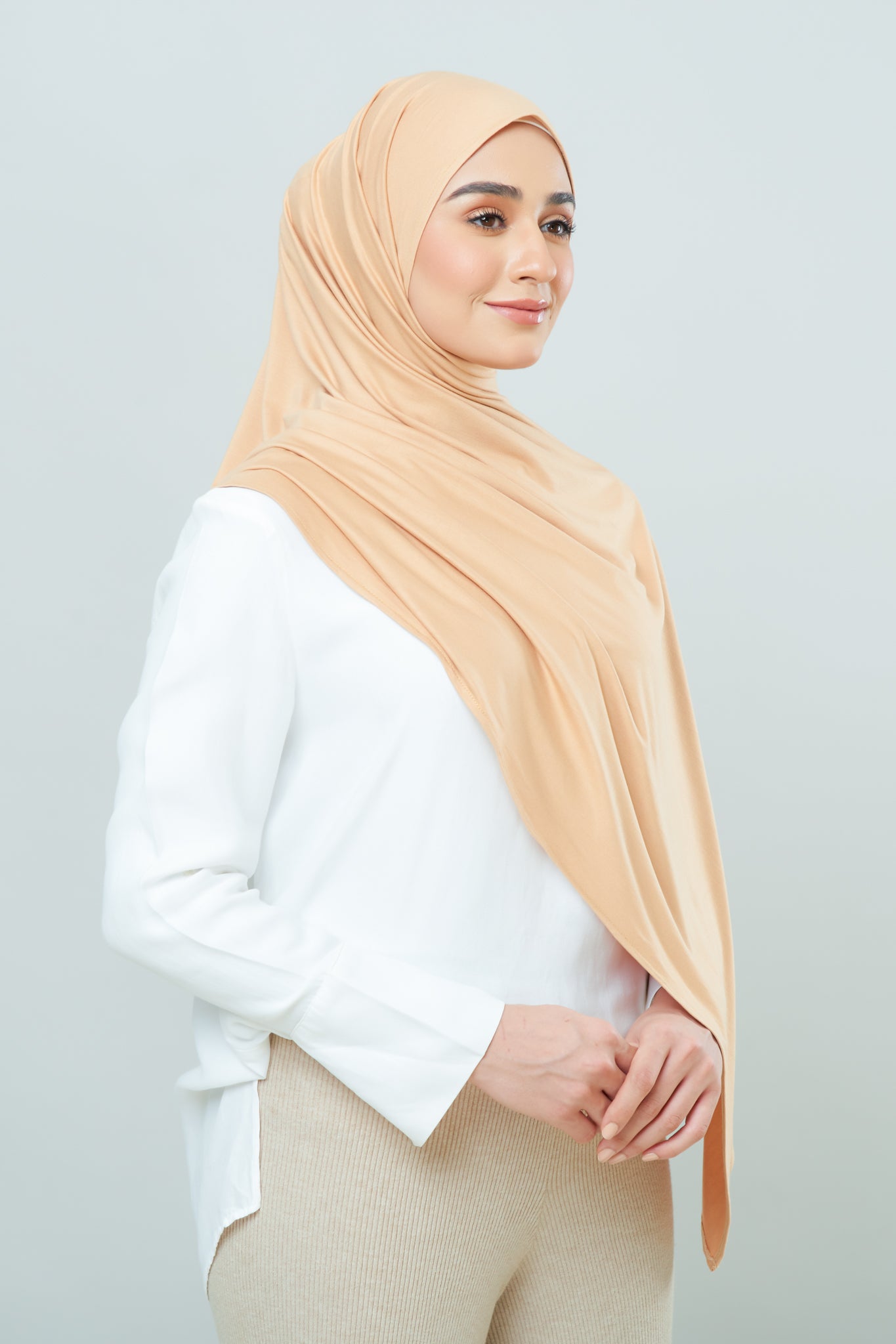 Cozy Shawl in Nude