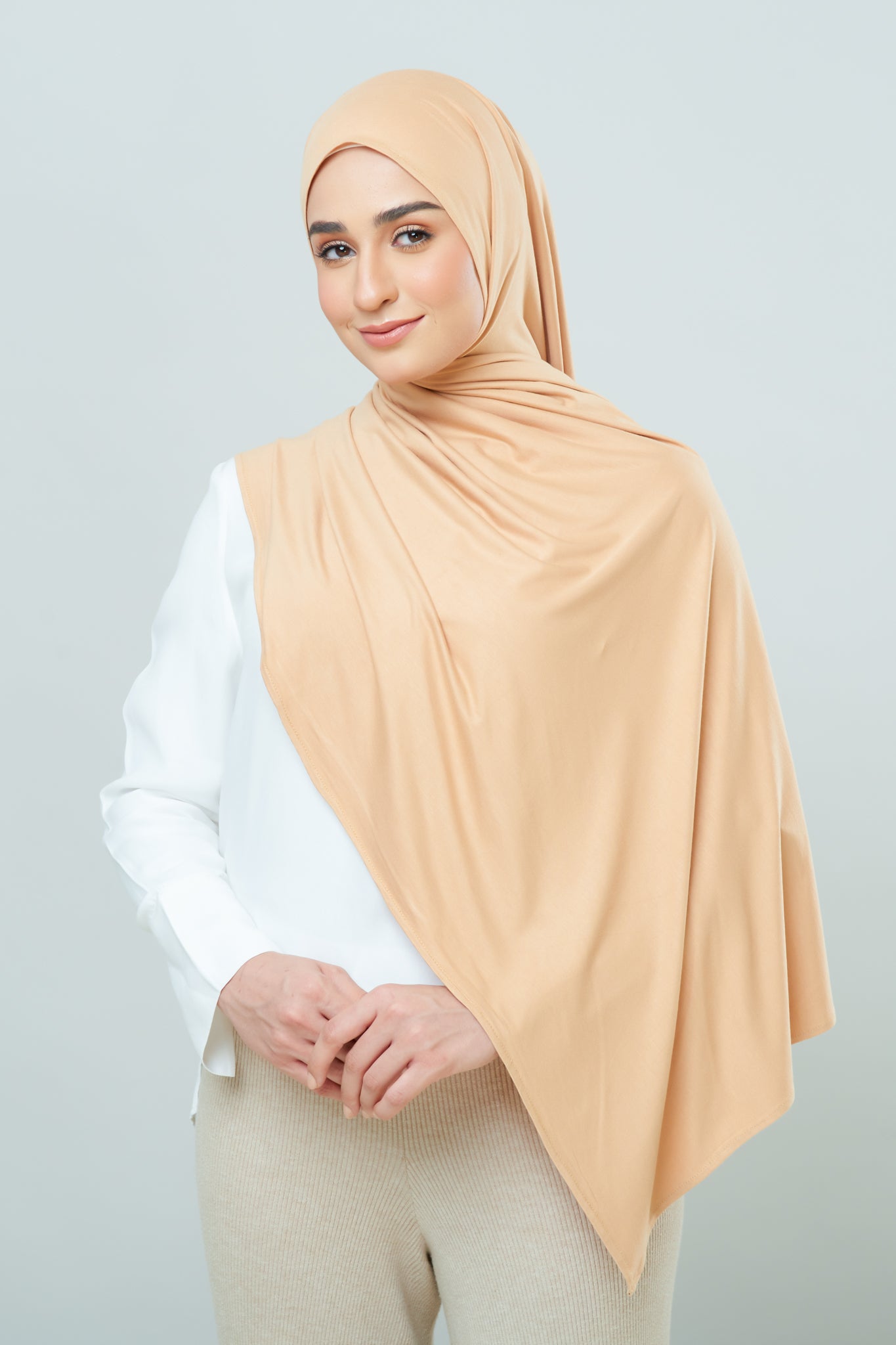 Cozy Shawl in Nude