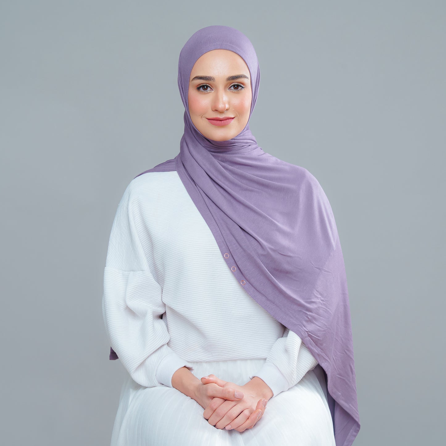 Calla Shawl in Deep Violet