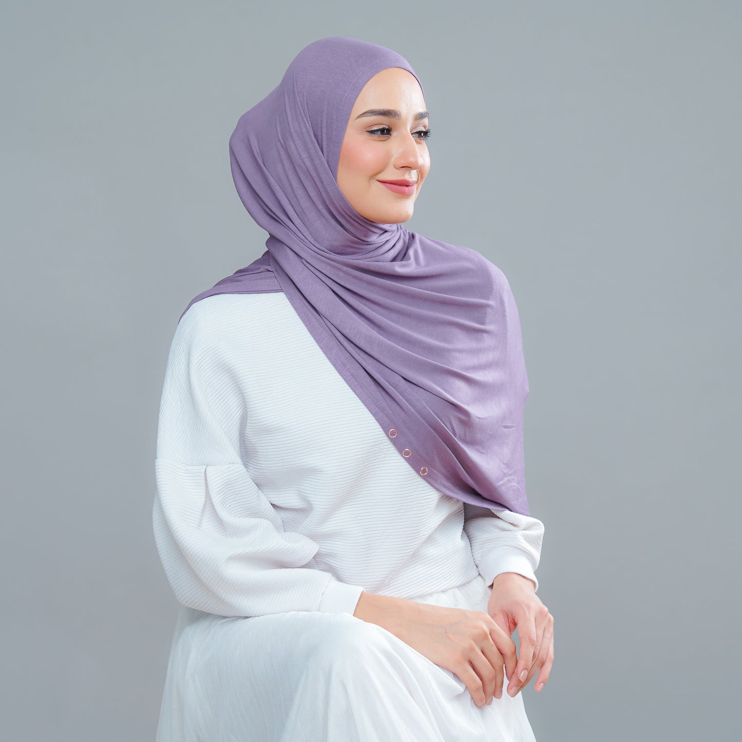 Calla Shawl in Deep Violet