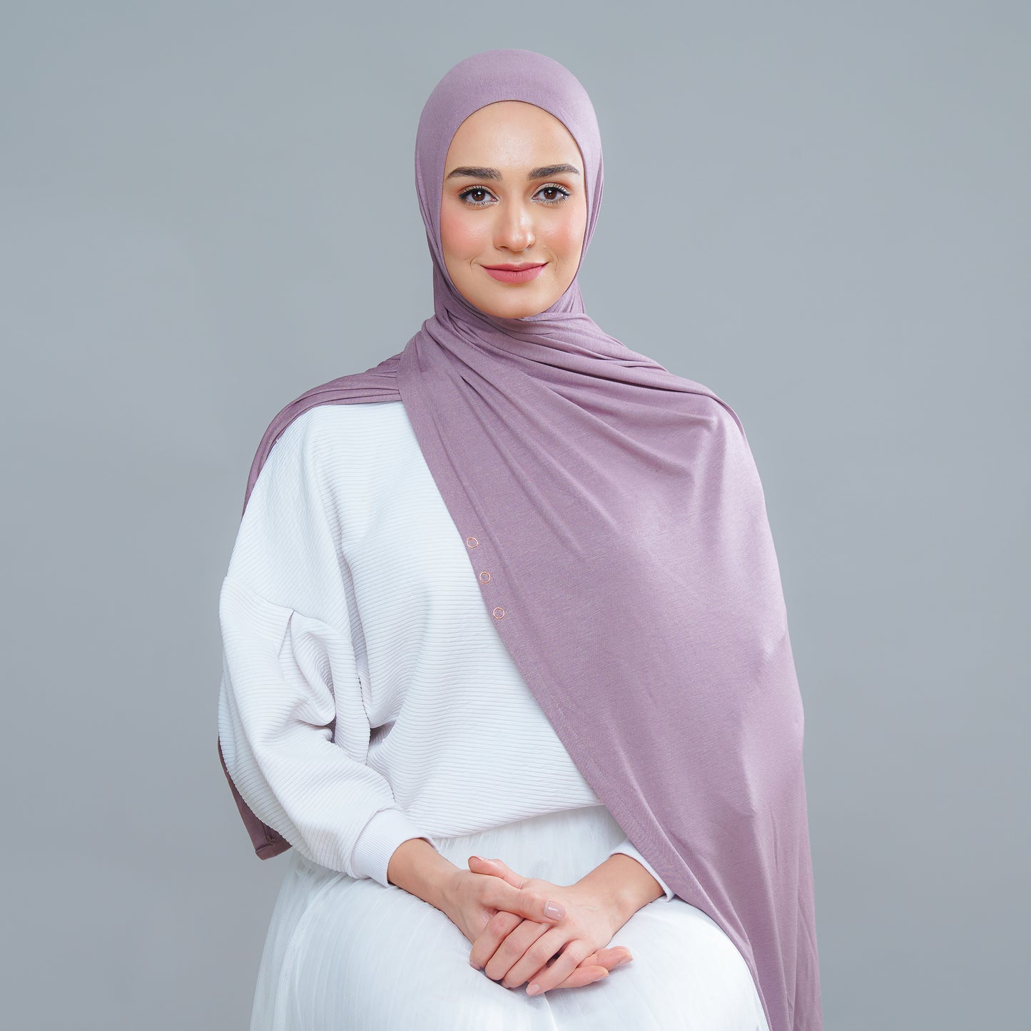 Calla Button Series in Nude Berry