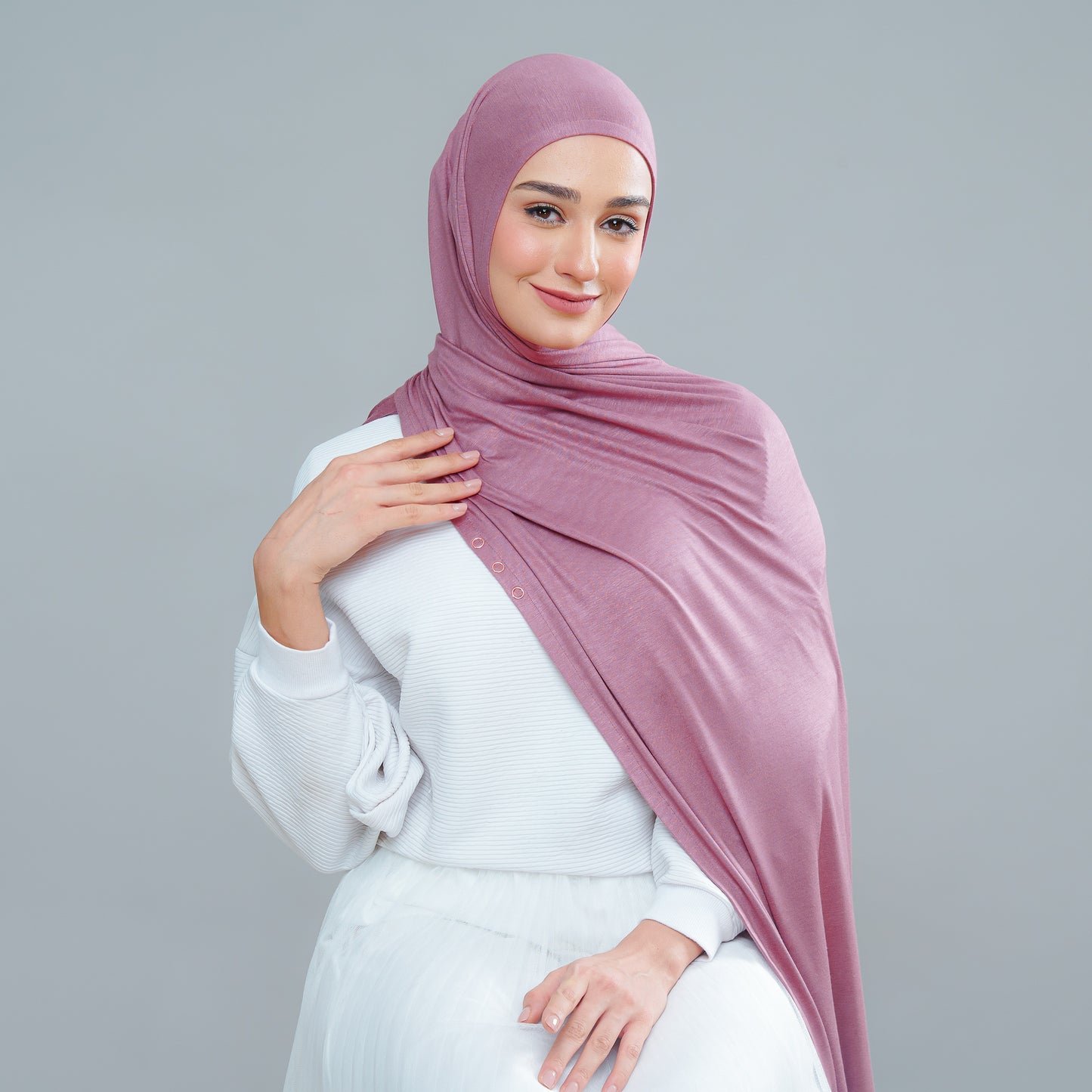 Calla Shawl in Sorbet Berry