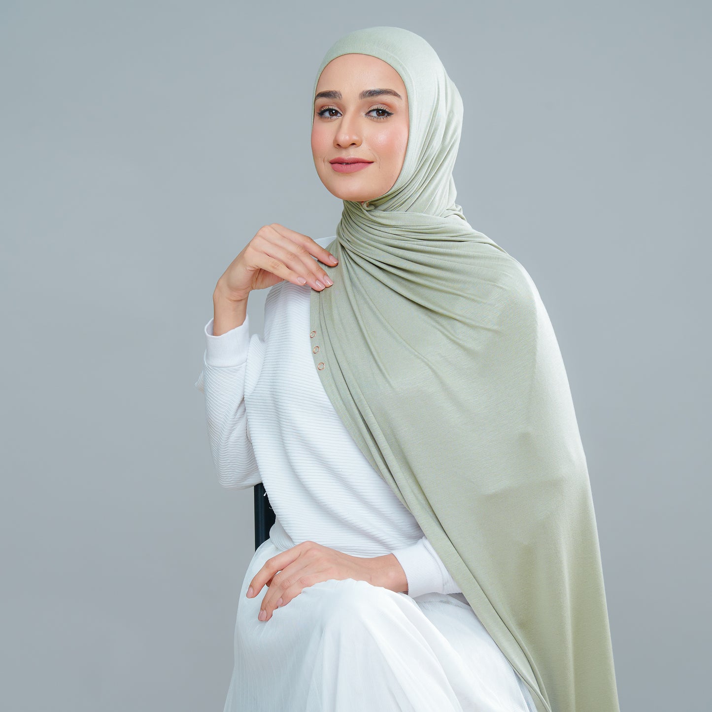 Calla Shawl in Soft Green