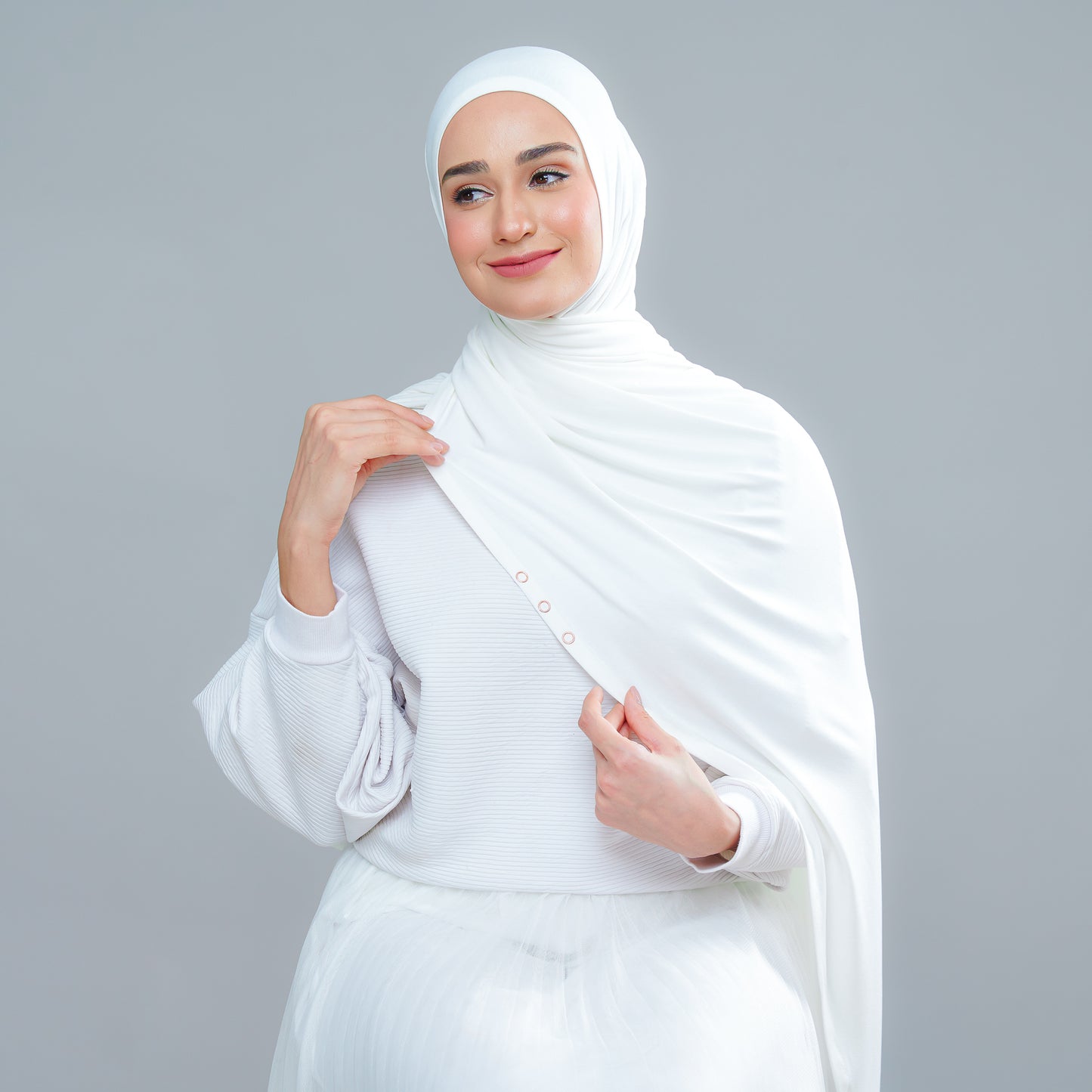Calla Shawl in White
