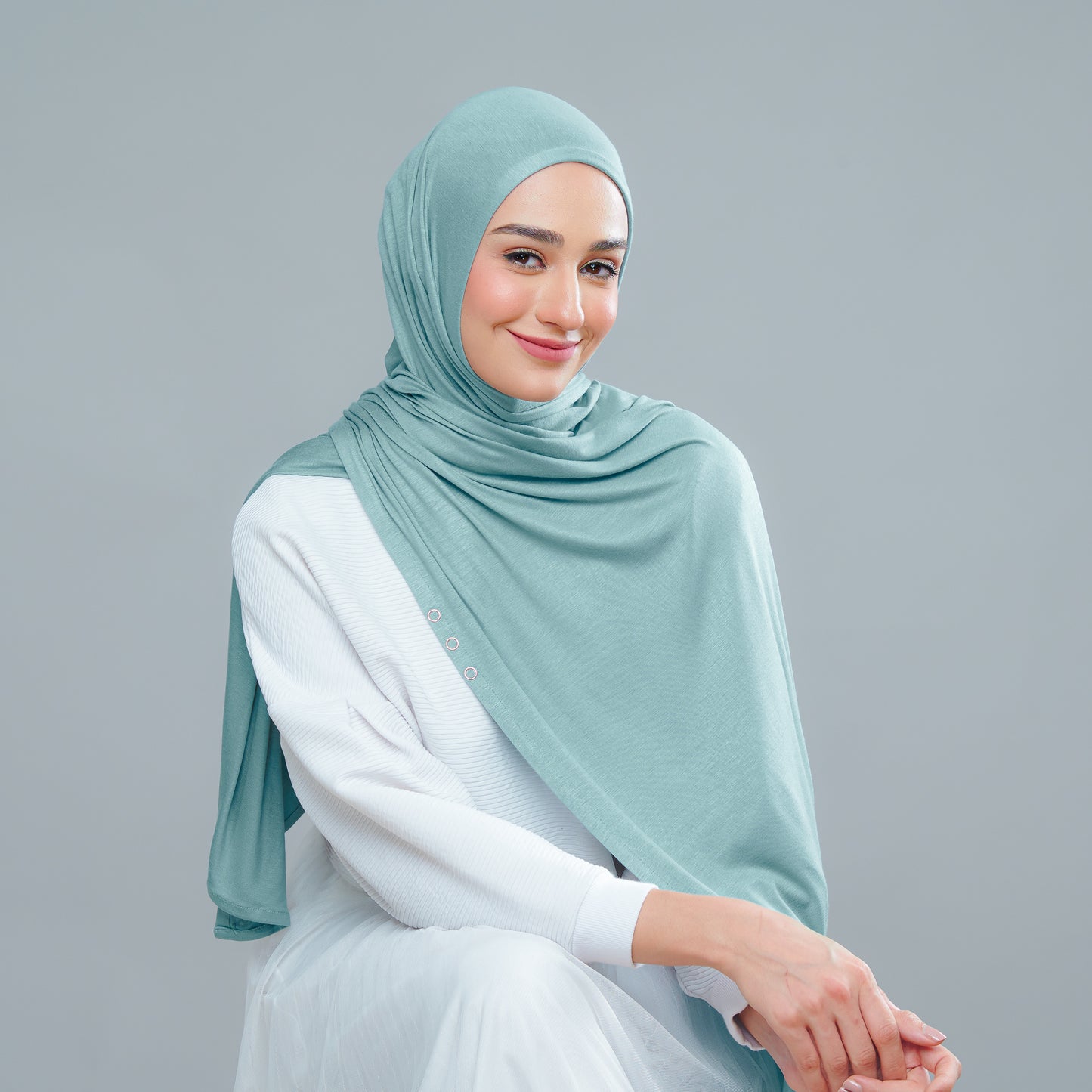 Calla Button Series in Turkish Blue