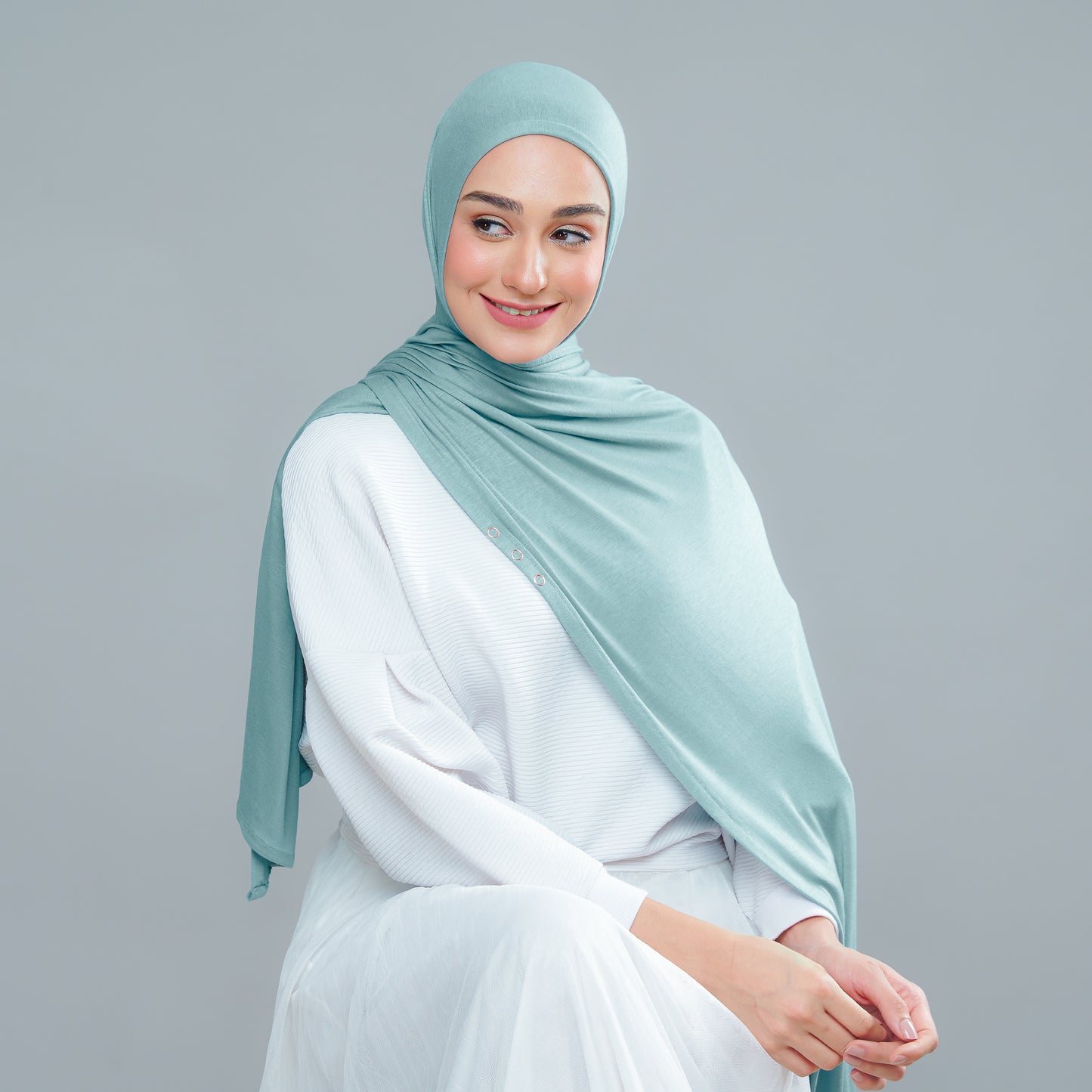 Calla Button Series in Turkish Blue