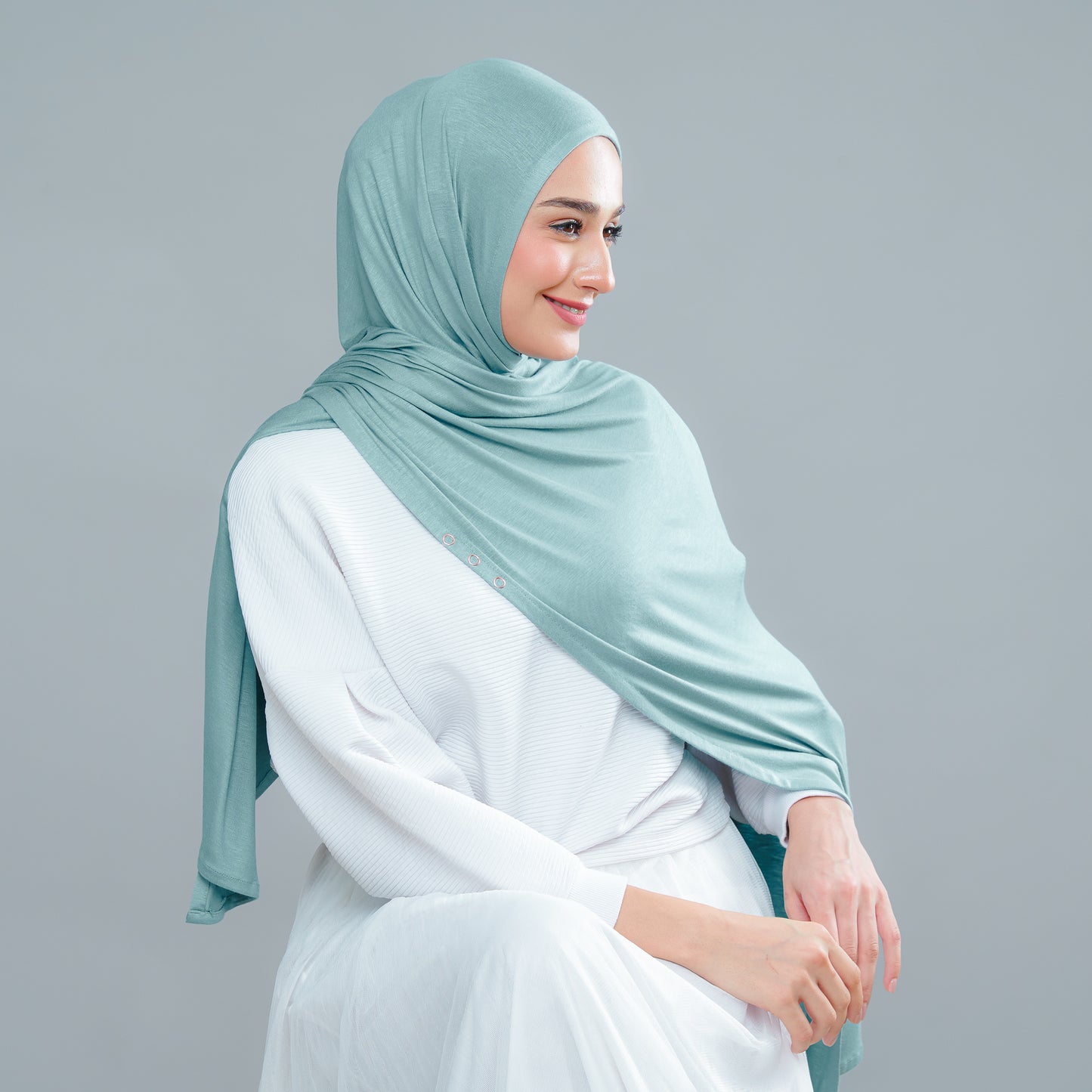 Calla Button Series in Turkish Blue