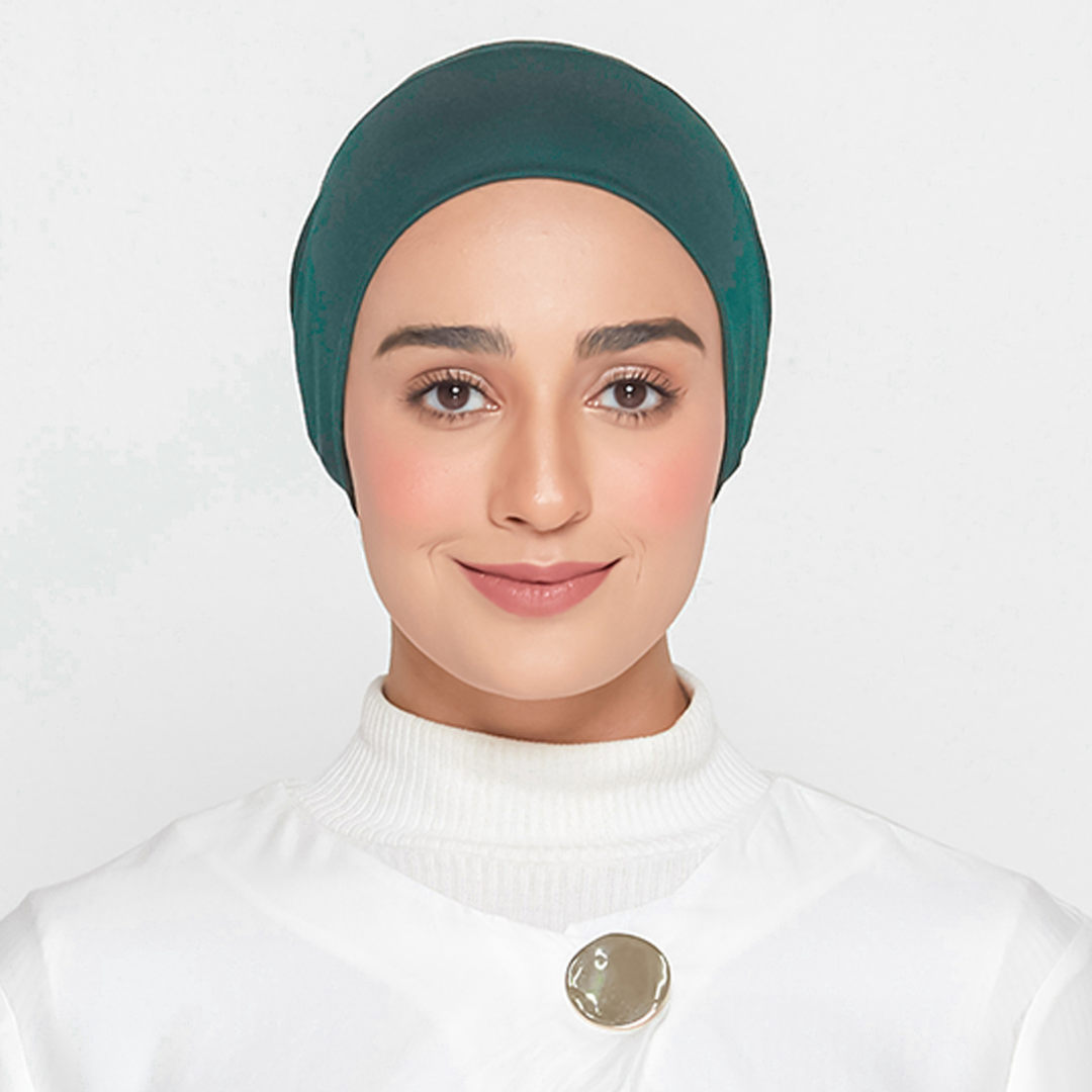 Tie-Back Viscose Snowcap in Emerald Green