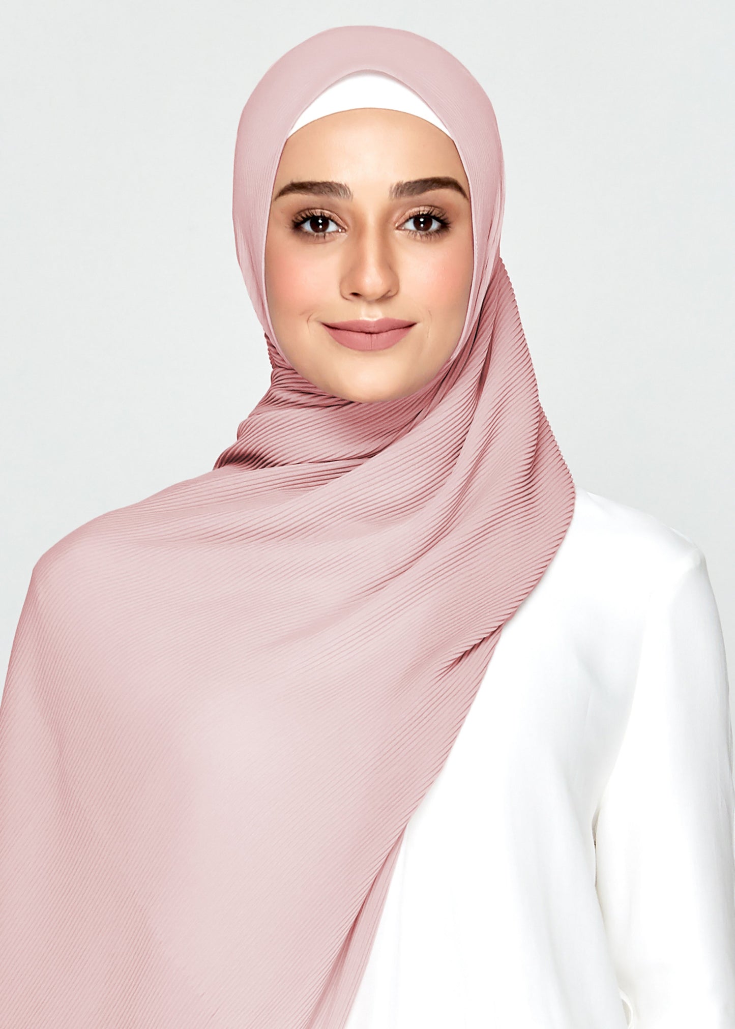 SL MINI PLEATS in Dusty Rose